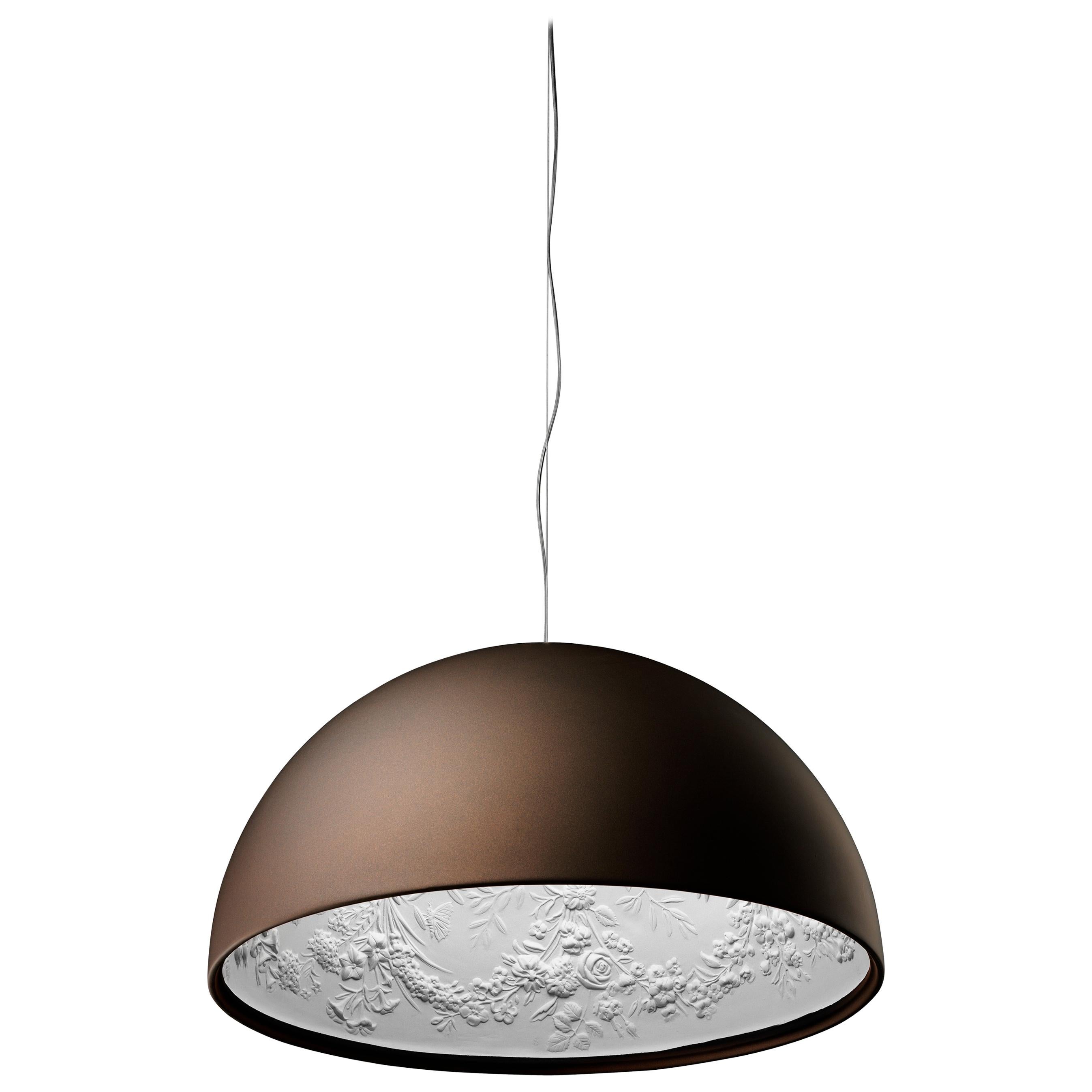 FLOS Skygarden S1 Halogen Pendant Light in Brown by Marcel Wanders For Sale