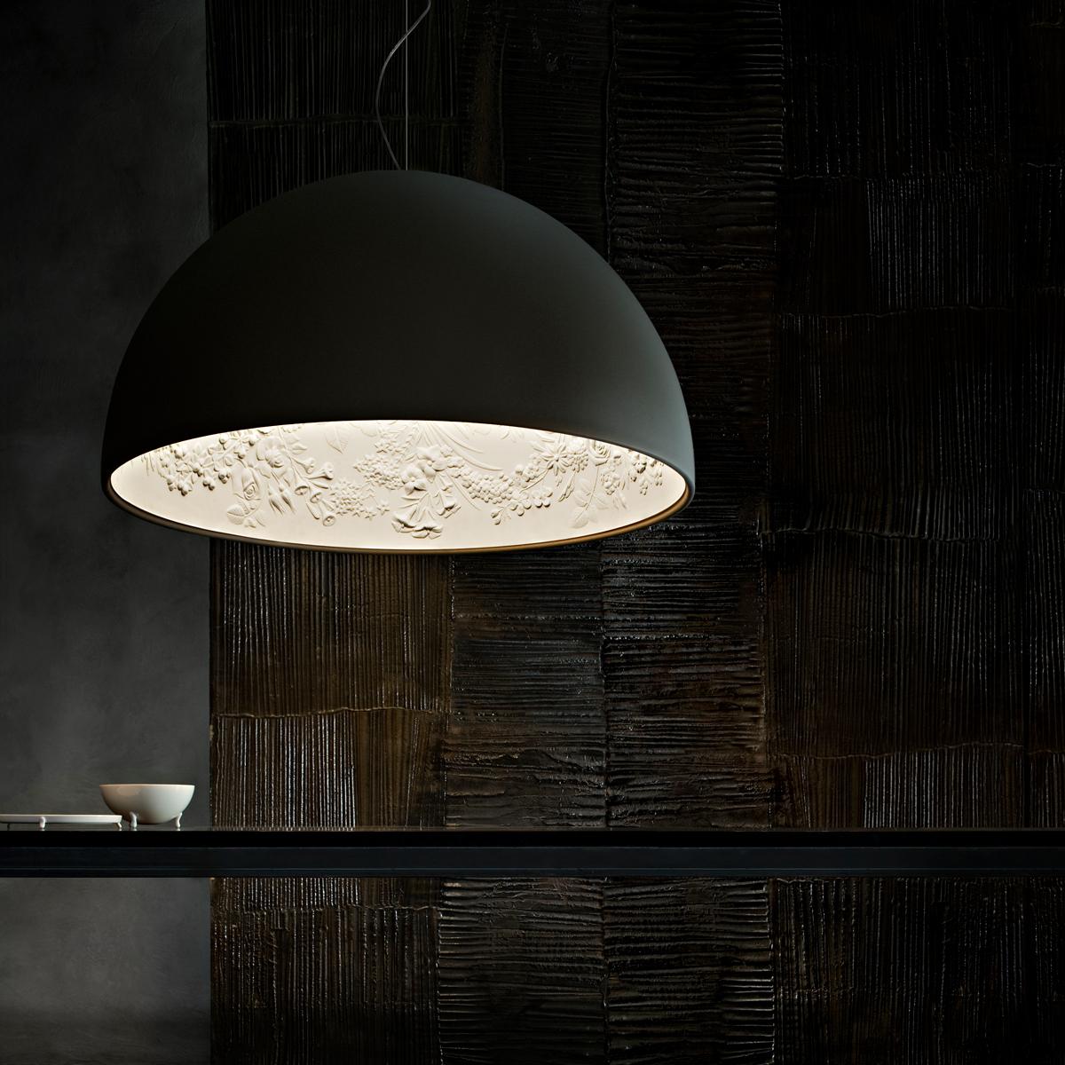 Flos Skygarden S2 Suspension Lamp in Matte Black by Marcel Wanders In New Condition For Sale In Brooklyn, NY