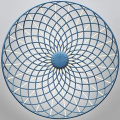 Flos Skynest Suspension Light in Blue Tormaline