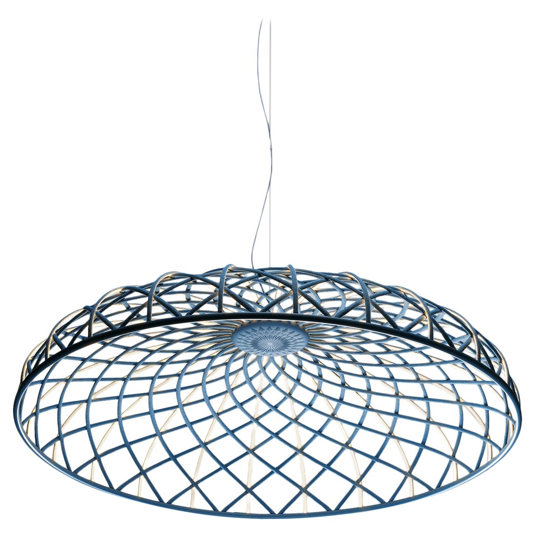 Flos Skynest Suspension Light in Blue Tormaline