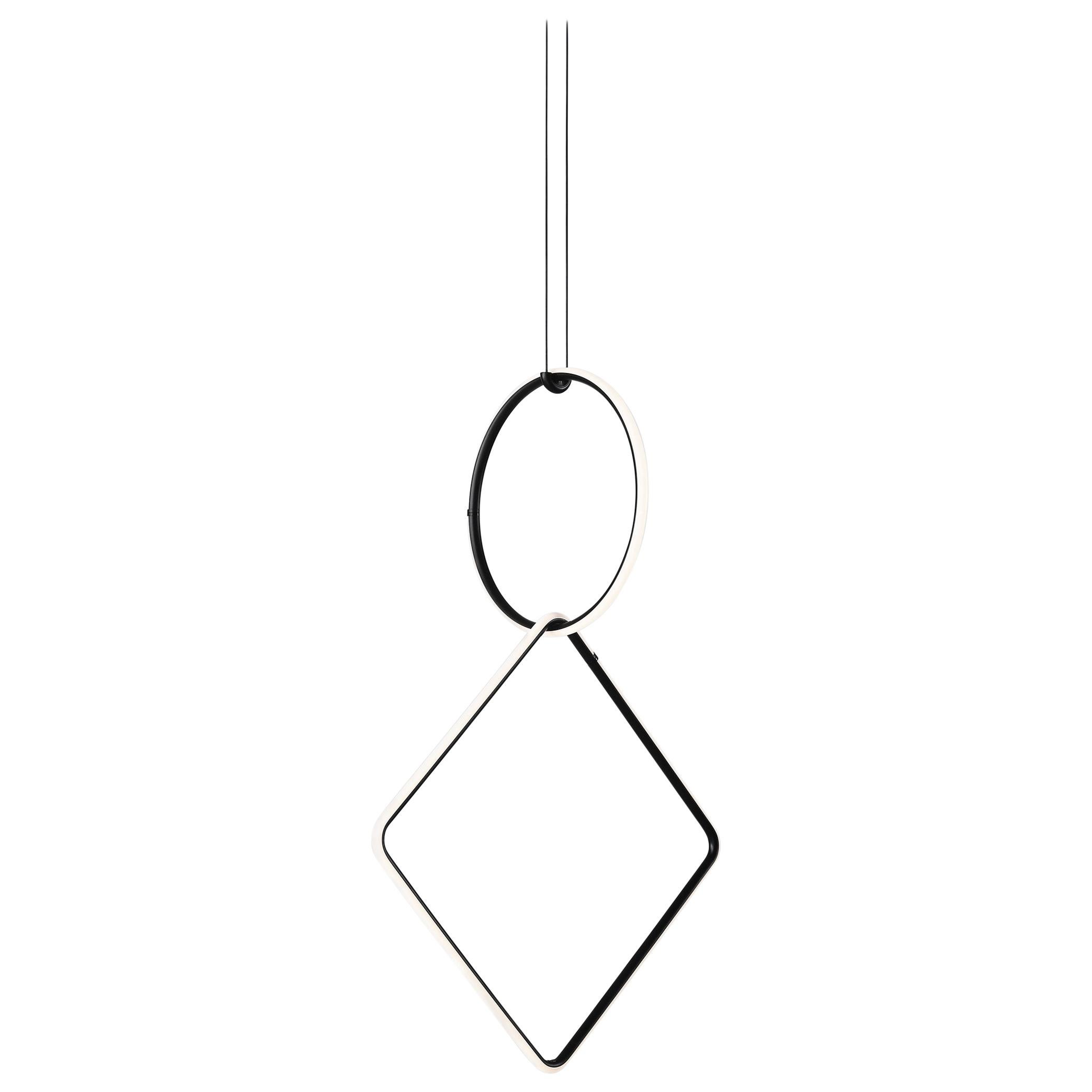 FLOS Kleine Kreis- und große quadratische Arrangements-Leuchte von Michael Anastassiades