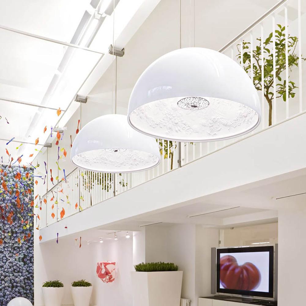Vetro Flos Small Skygarden Luce a sospensione dimmerabile in marrone di Marcel Wanders in vendita