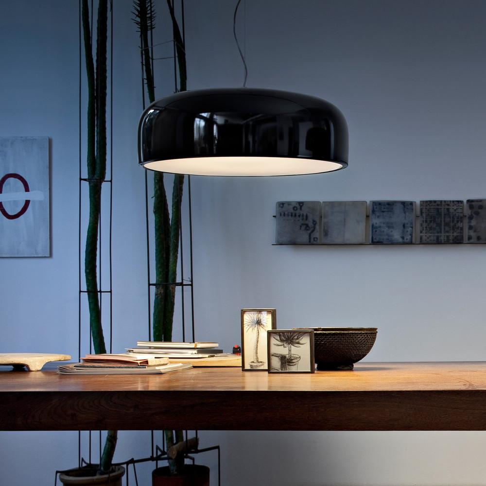 Flos Smithfield E26 sospensione dimmerabile in nero opaco in vendita 5