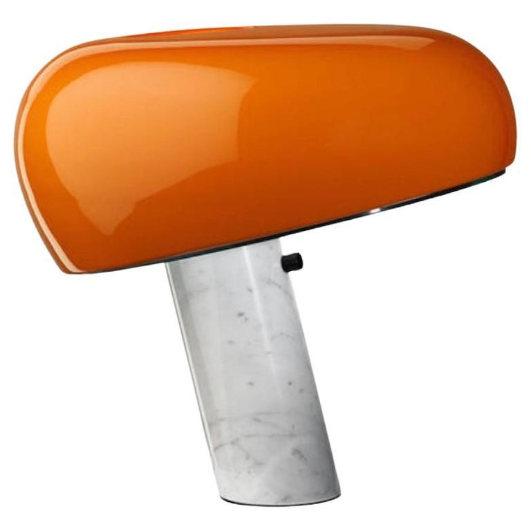 FLOS Snoopy Table Lamp in Orange by Achille and Pier Giacomo Castiglioni  For Sale at 1stDibs