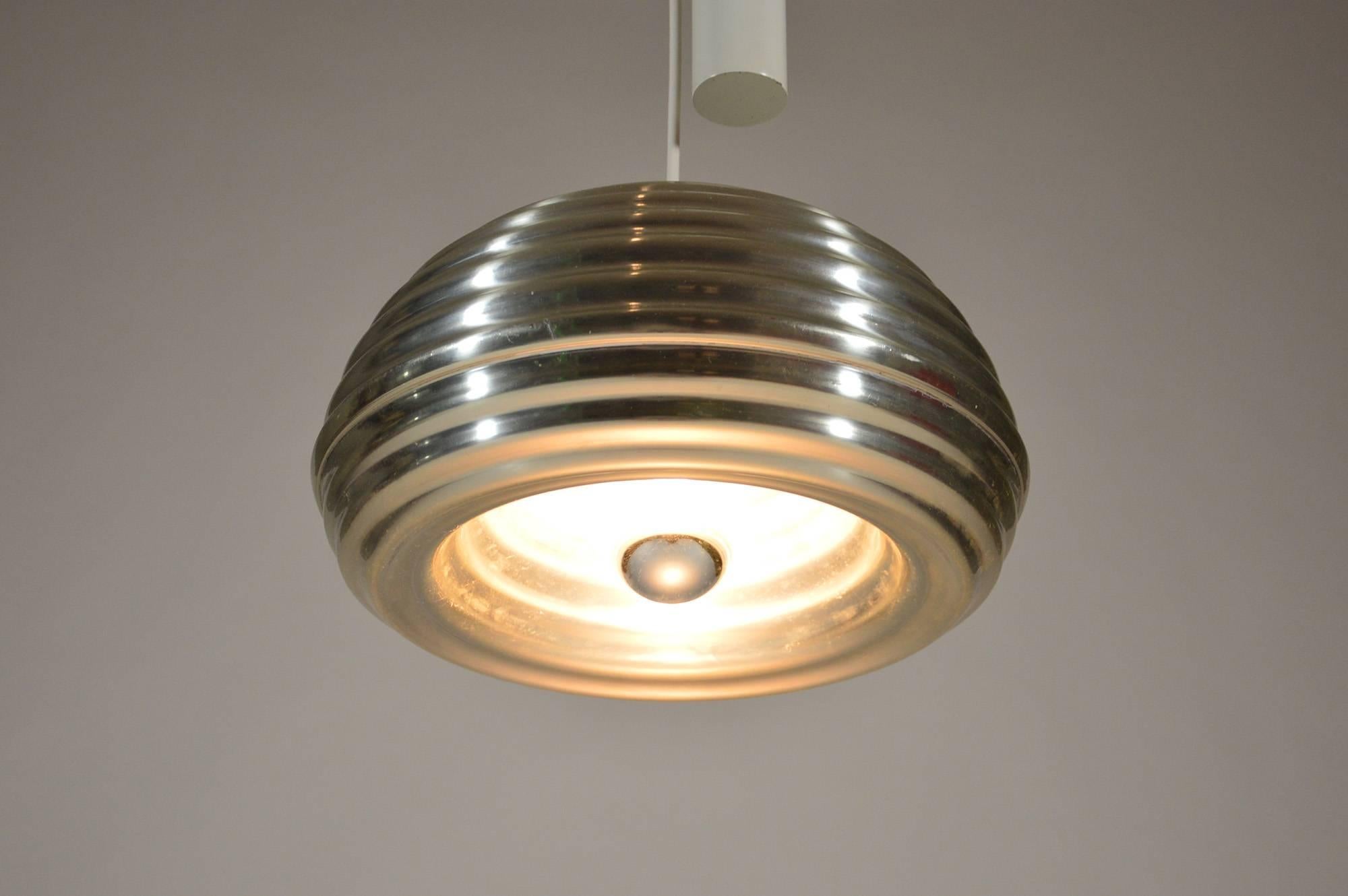 Flos Splügen Bräu Pendant Lamp with Counterweight by A. and P. G. Castiglioni In Good Condition In Rome, IT