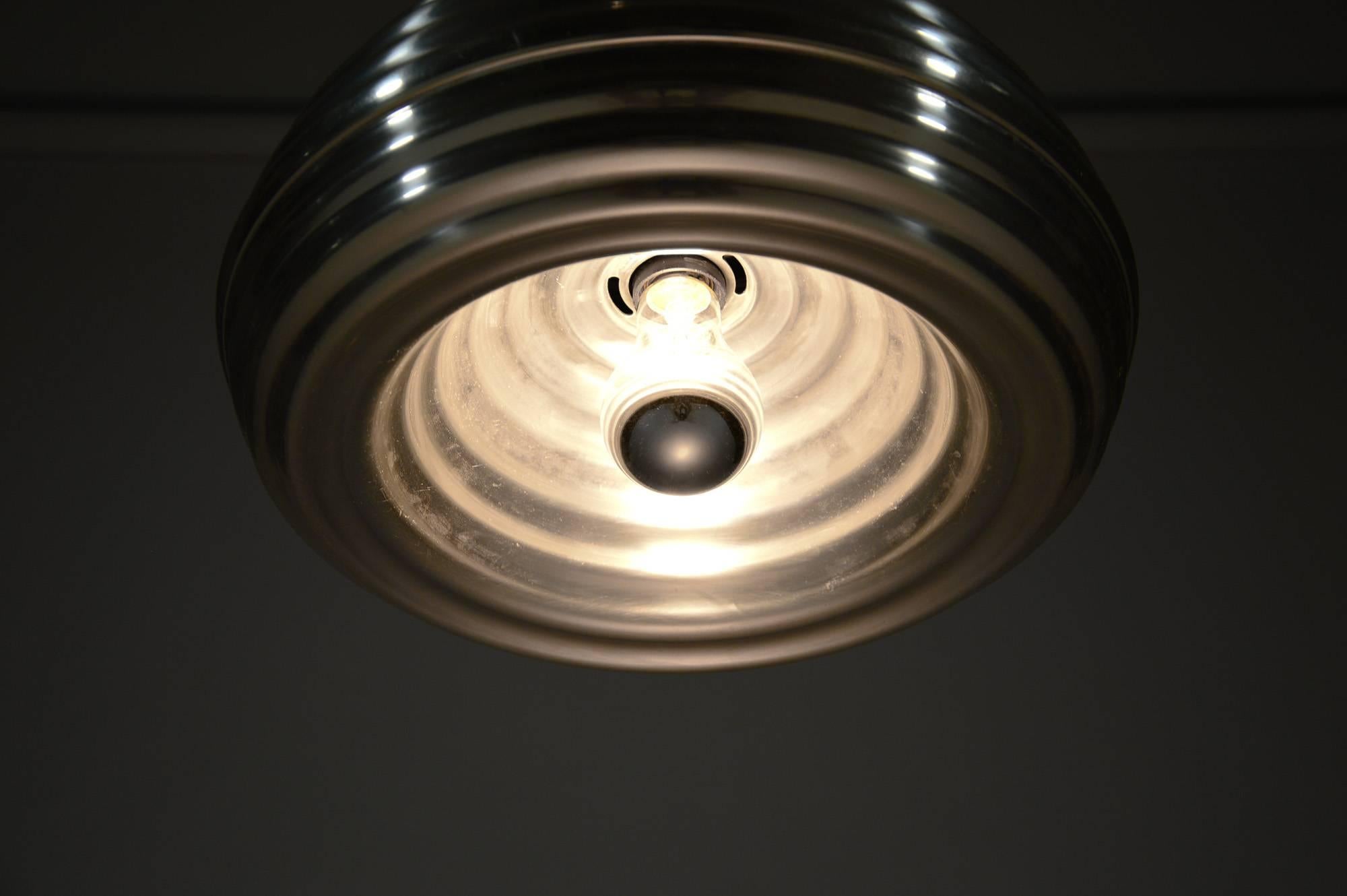 Mid-20th Century Flos Splügen Bräu Pendant Lamp with Counterweight by A. and P. G. Castiglioni