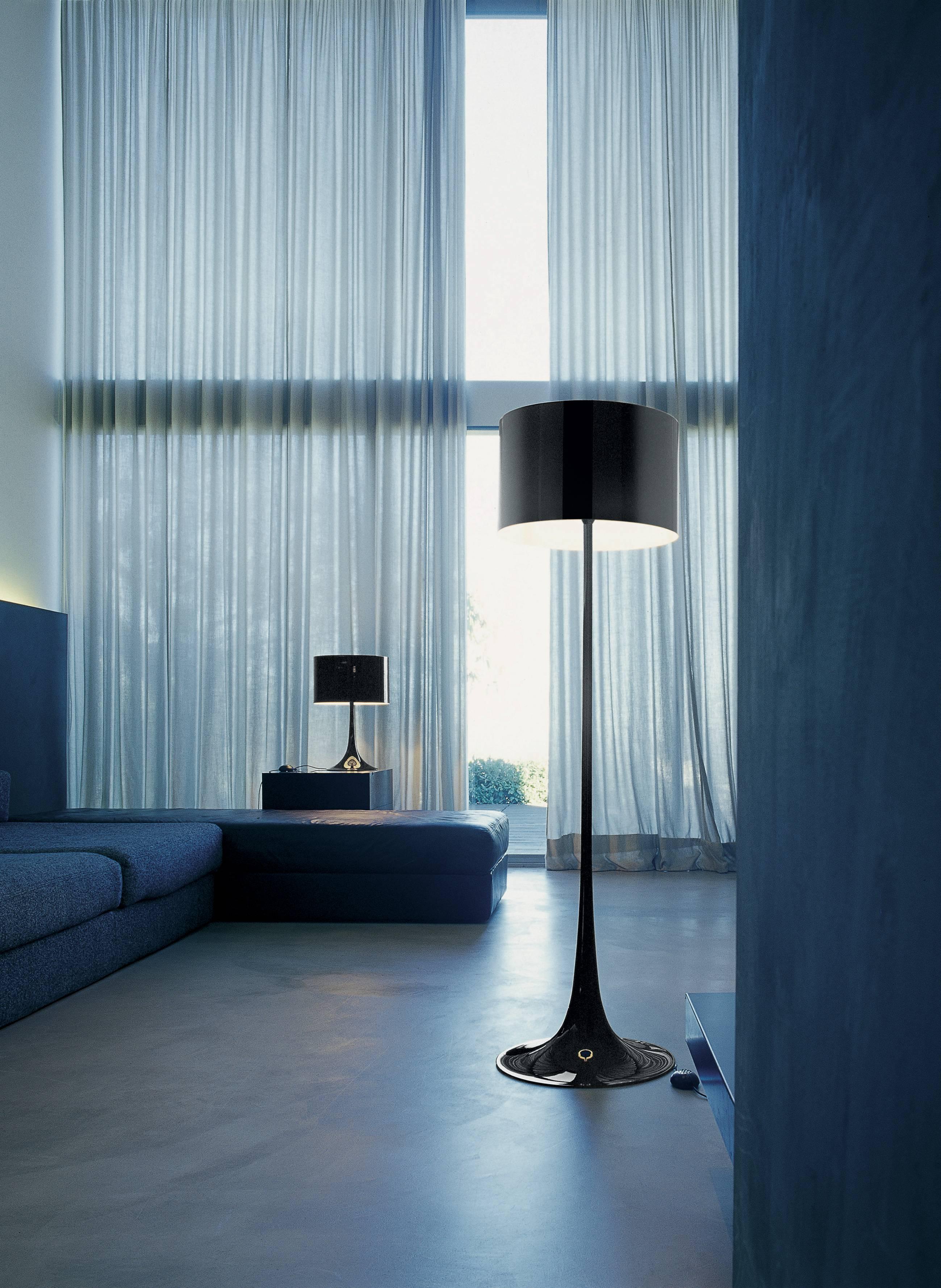 Modern FLOS Spun Light Floor Lamp in Shiny White by Sebastian Wrong For Sale