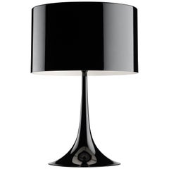 FLOS Spun T2 Halogen-Tischlampe in glänzendem Schwarz von Sebastian Wrong