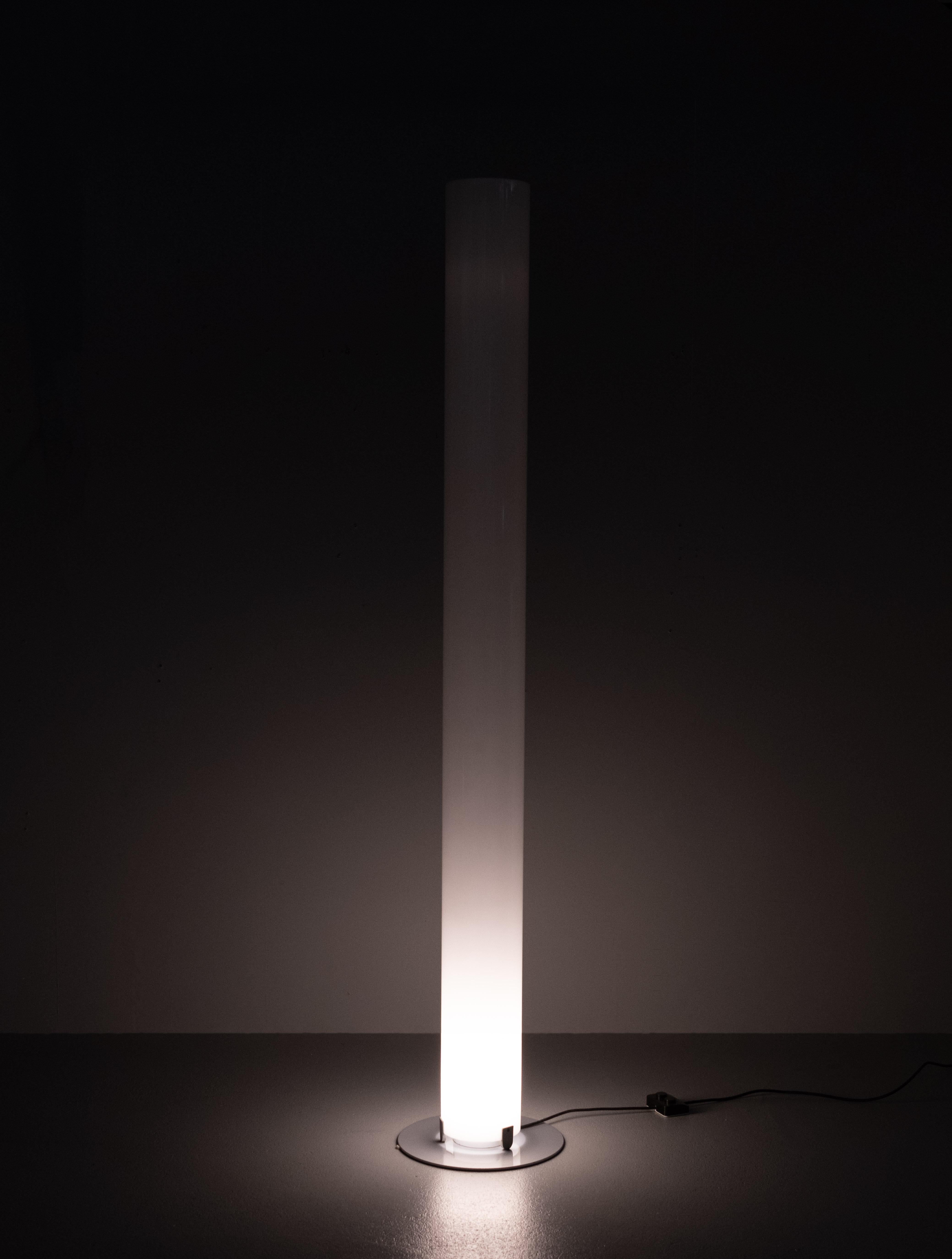 Acrylic Flos Stylos Floor Lamp Achille Castiglioni  1984 Italy  For Sale