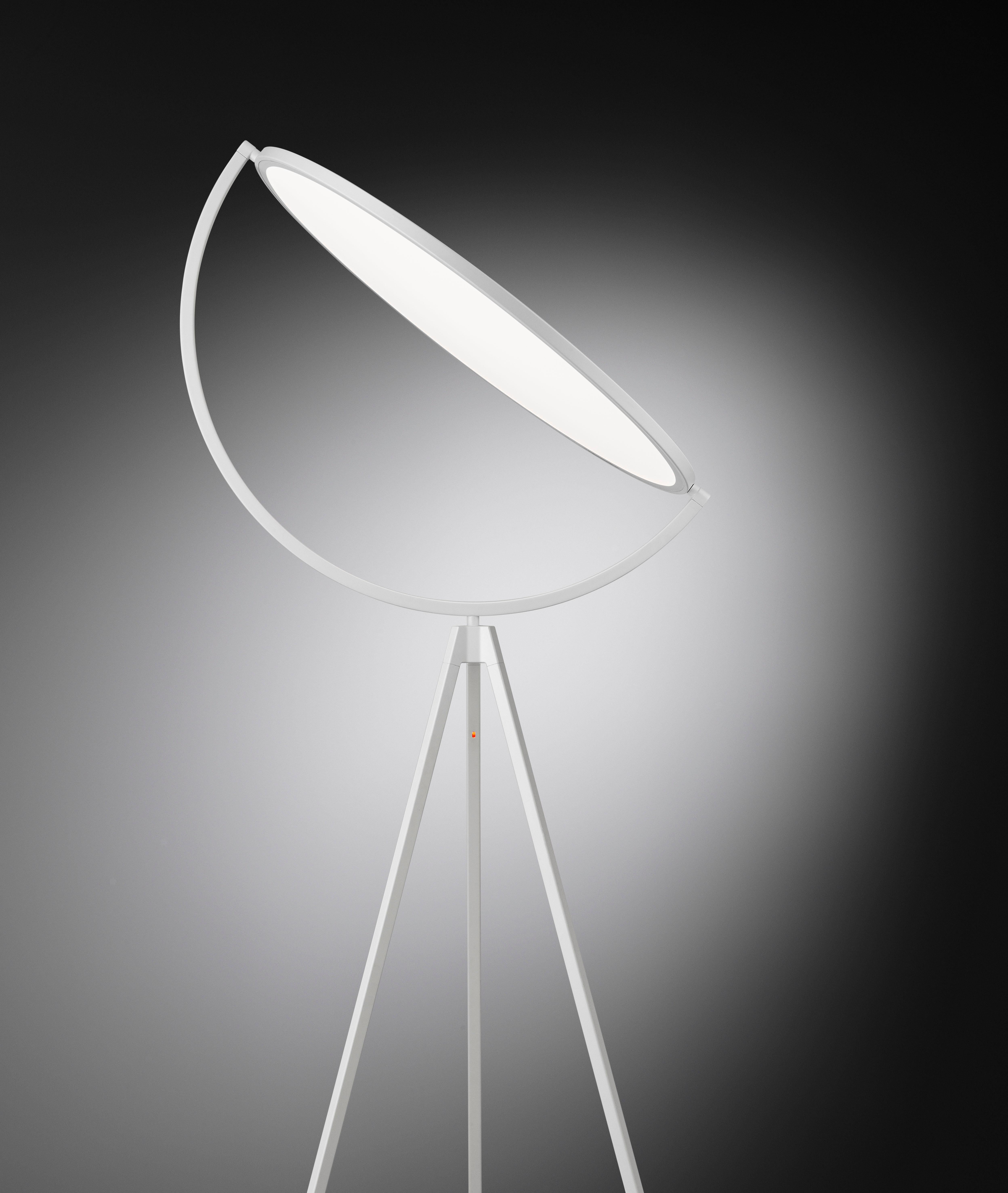 FLOS Superloon Stehlampe in Weiß von Jasper Morrison (Aluminium) im Angebot