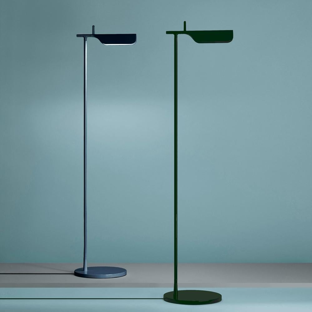 Moderne Lampadaire LED Flos Tab 90 à tête rotative, noir en vente