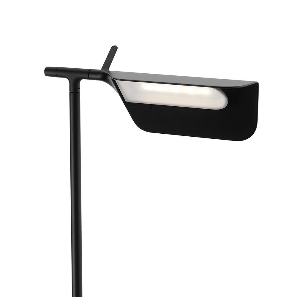 Flos Tab Floor LED Lamp 90° Rotatable Head, Black In Excellent Condition For Sale In Brooklyn, NY