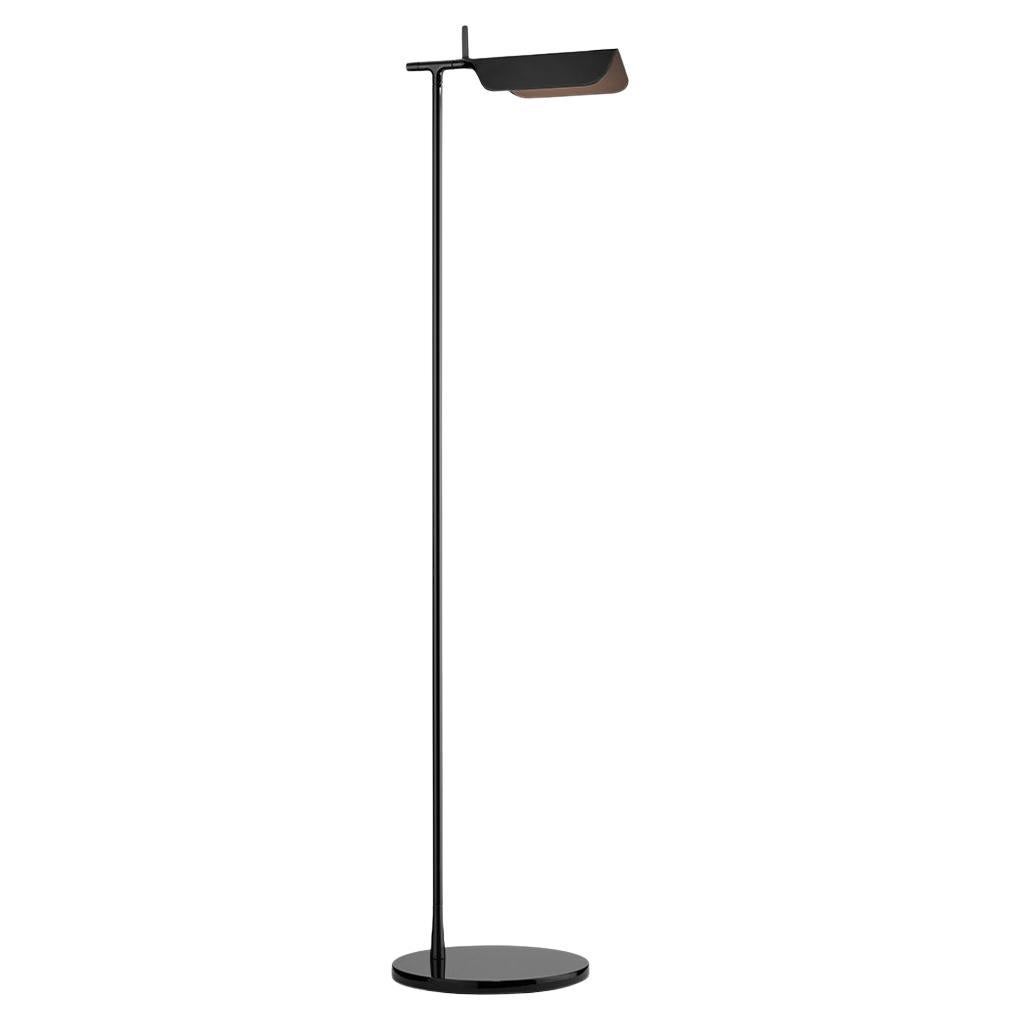 Flos Tab, lampada LED da terra con testa ruotabile di 90°, nero