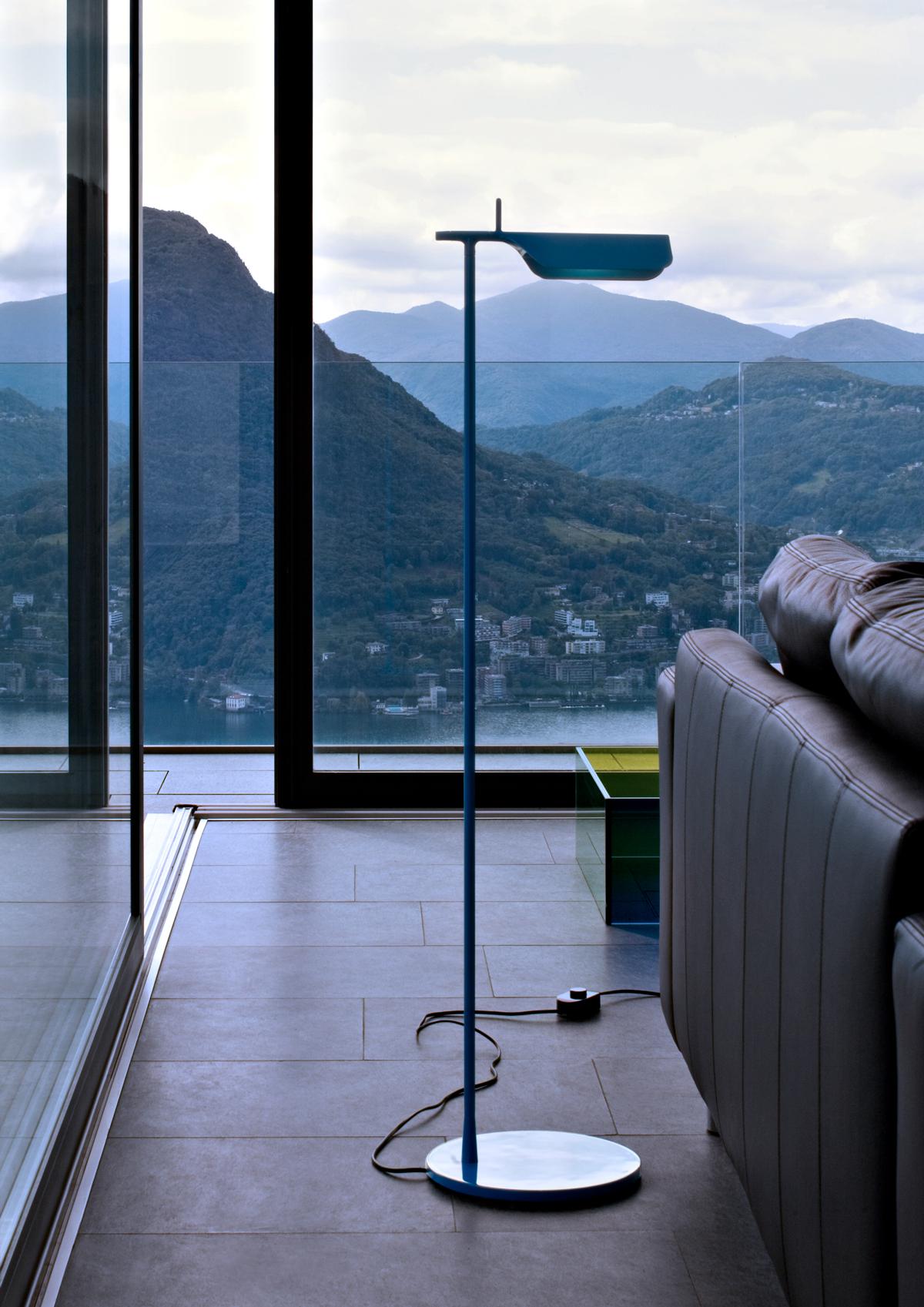 Italian FLOS Tab LED Floor Lamp in Black by E. Barber & J. Osgerby