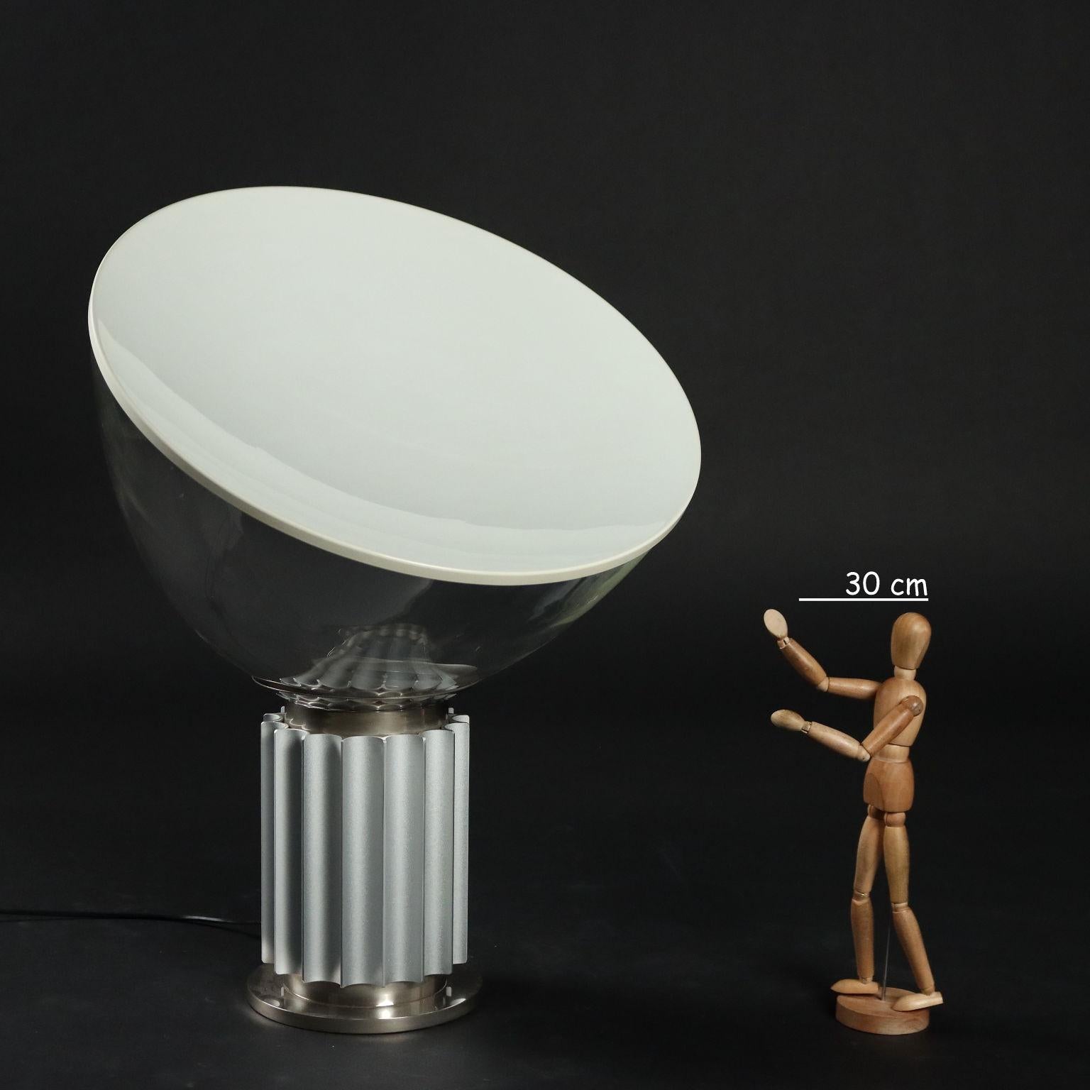 Mid-Century Modern Flos Taccia Lamp Aluminium Italy 1970s