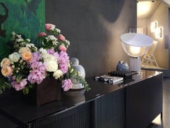 FLOS Taccia Led Diffuser Lamp in Silver by Achille & Pier Giacomo Castiglioni