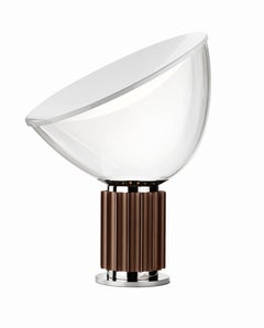 FLOS Taccia Led Lamp in Bronze by Achille & Pier Giacomo Castiglioni