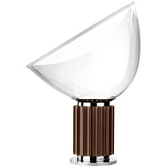 FLOS Taccia Led Lamp in Bronze by Achille & Pier Giacomo Castiglioni