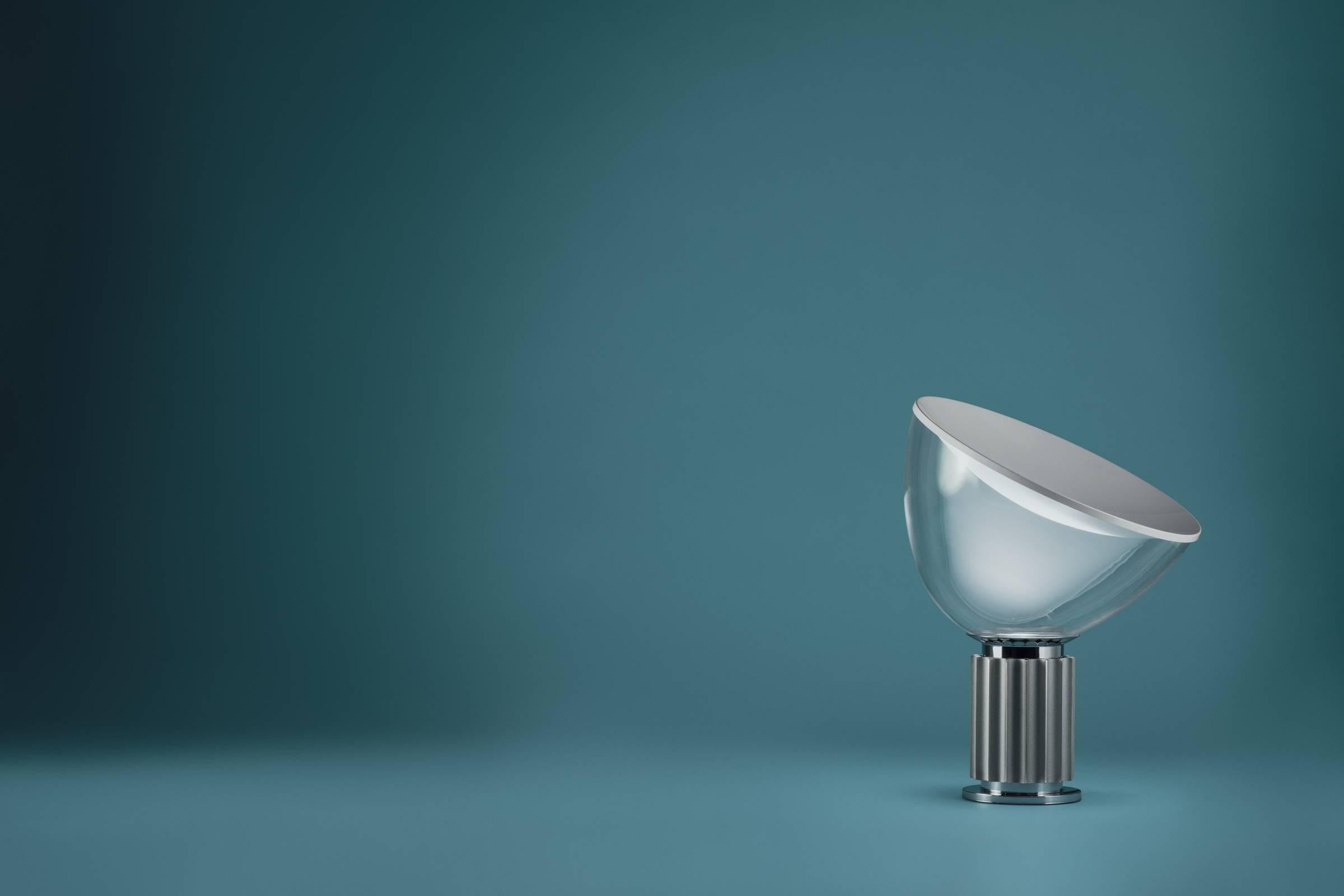 Modern FLOS Taccia Small Table Lamp in Violet by Achille & Pier Giacomo Castiglioni For Sale