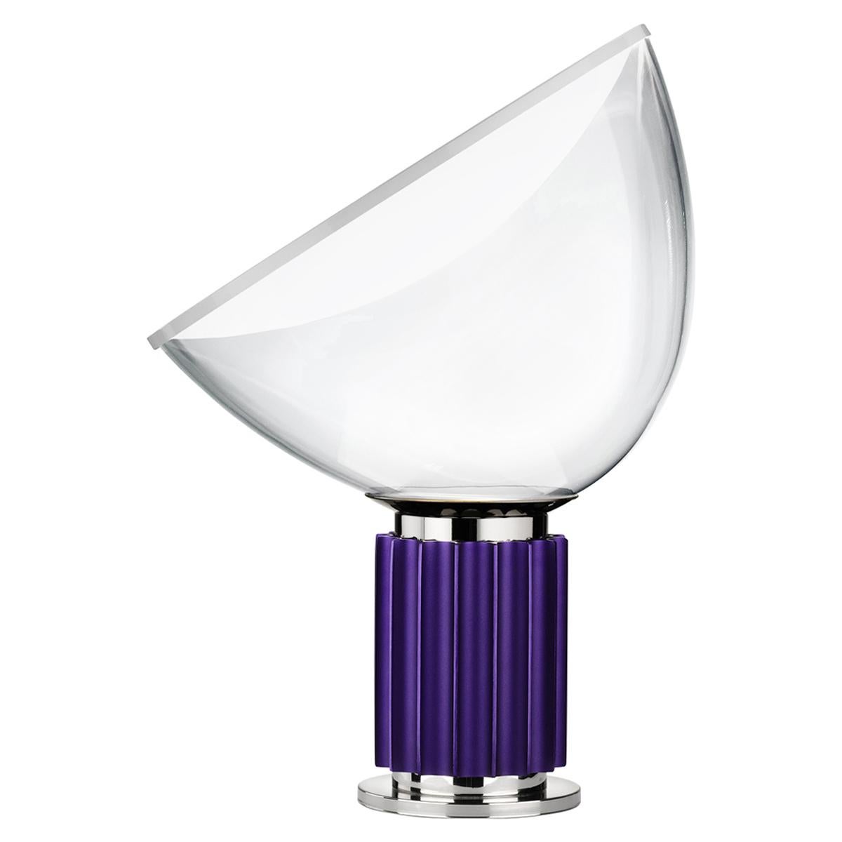 Petite lampe de bureau FLOS Taccia en violet par Achille & Pier Giacomo Castiglioni