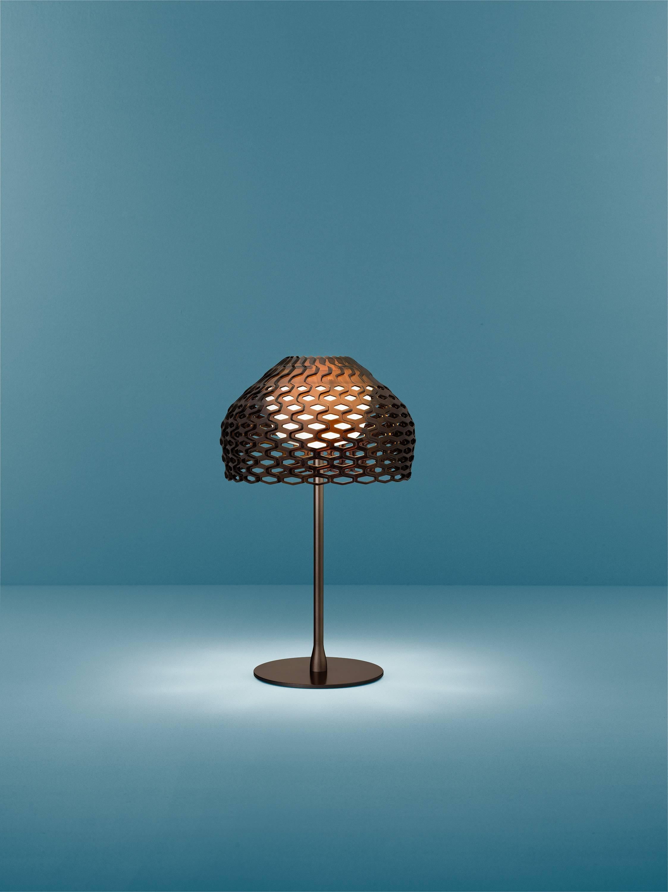 Its name is French for “armadillo,” the unassuming animal whose brilliant structure keeps it protected—and makes it unique. Designer Patricia Urquiola conceptualized this table lamp to play on the filtration of light, with remarkable results.

The