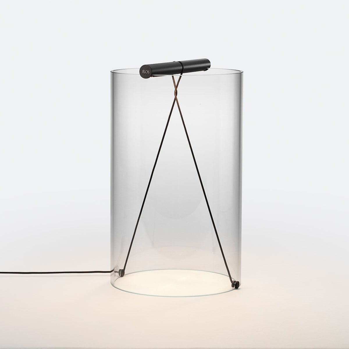 Flos To-Tie T2 Table Lamp in Anodized Black by Guglielmo Poletti For Sale