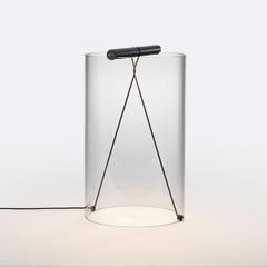 Flos To-Tie T2 Table Lamp in Anodized Black by Guglielmo Poletti