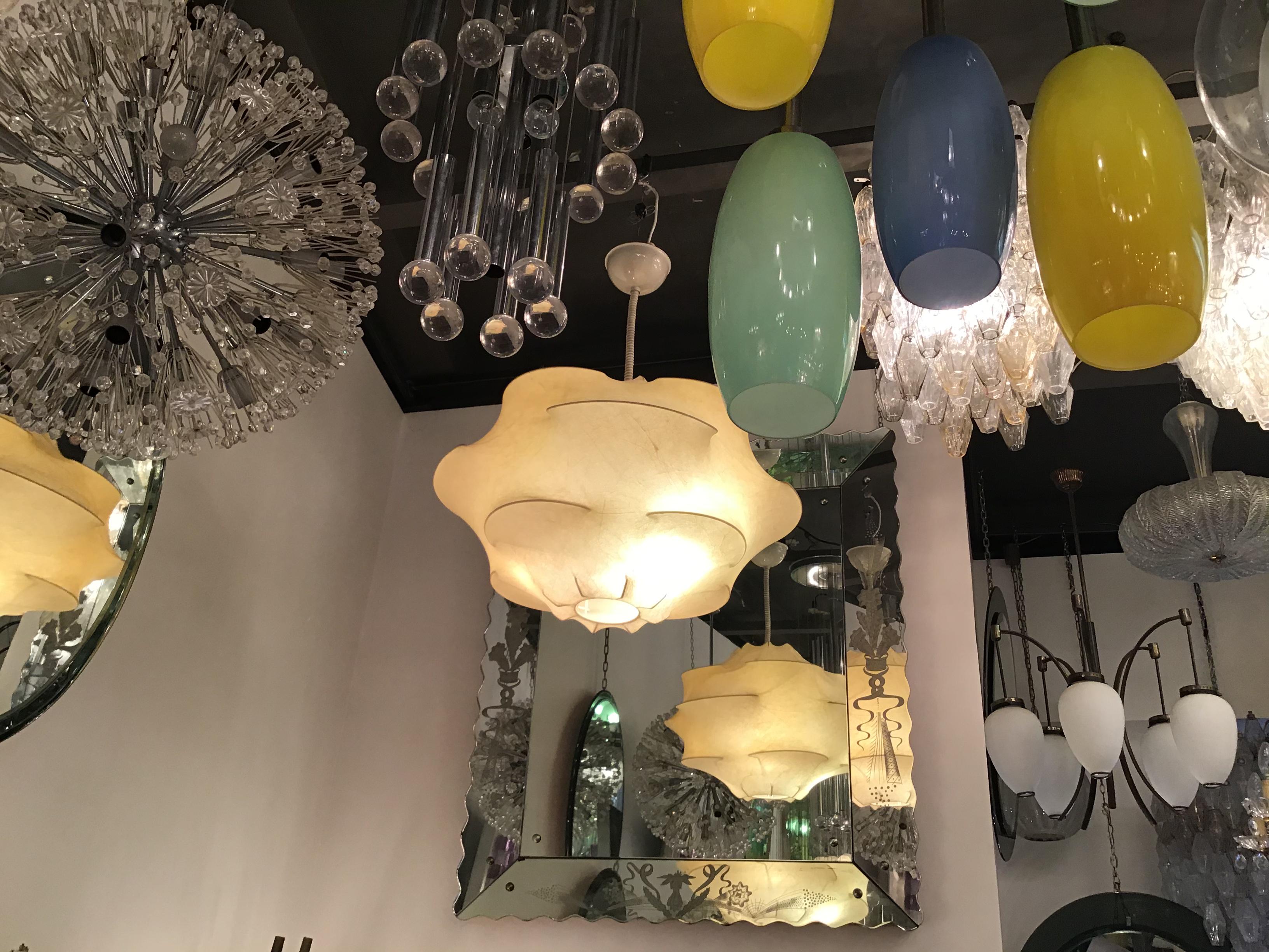 Flos Tobia Scarpa Chandelier Cocoon 1960 Italy  In Excellent Condition For Sale In Milano, IT
