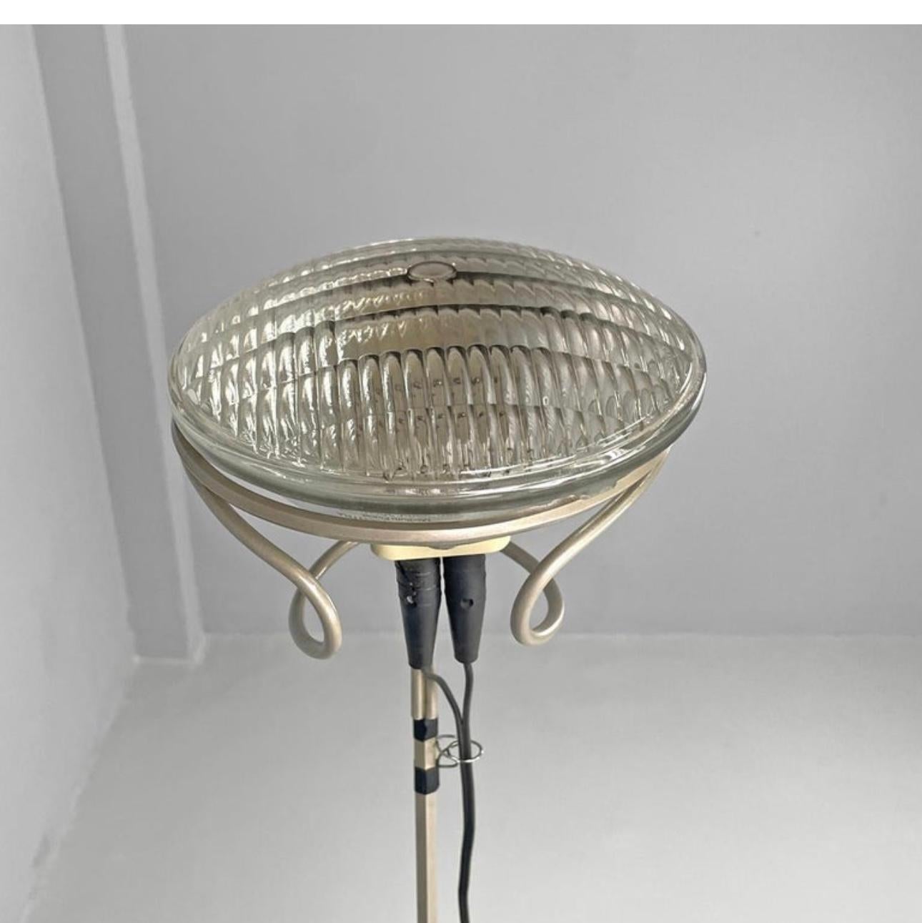 Mid-20th Century FLOS Toio Floor Lamp in Red by Achille & Pier Giacomo Castiglioni For Sale