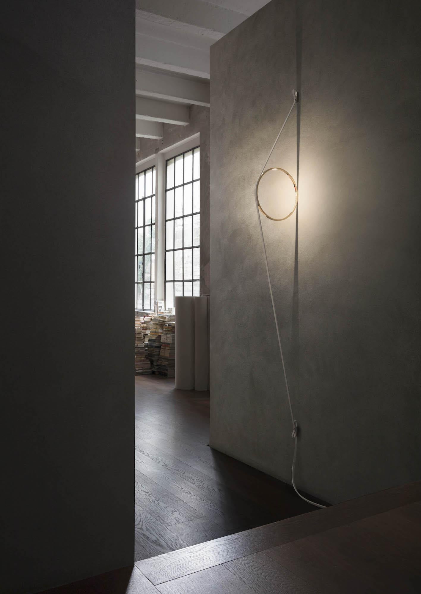 Modern FLOS Wirering Wall Light in Grey and Pink by Formafantasma For Sale