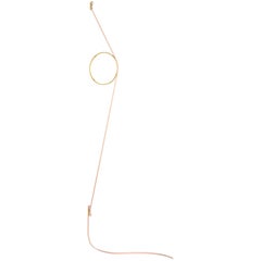 FLOS Wirering Wall Light in Pink and Gold by Formafantasma