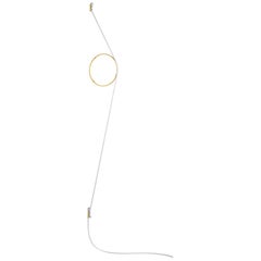 FLOS Wirering Wall Light in White and Gold by Formafantasma