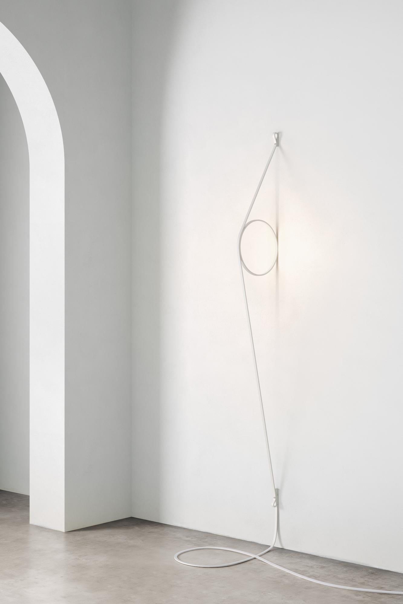 FLOS Wirering Wall Light in White and Pink by Formafantasma In New Condition In Brooklyn, NY
