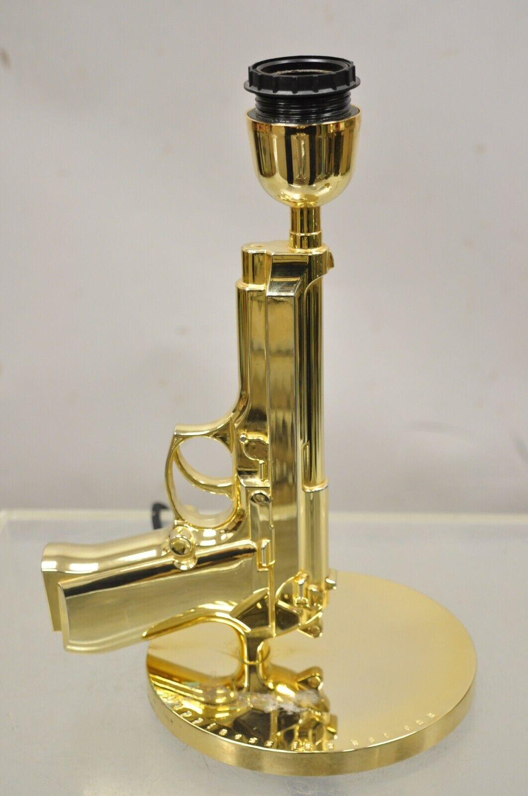 Aluminium Lampe de chevet à fusil Flos avec abat-jour en or de Phillpe Starck en vente