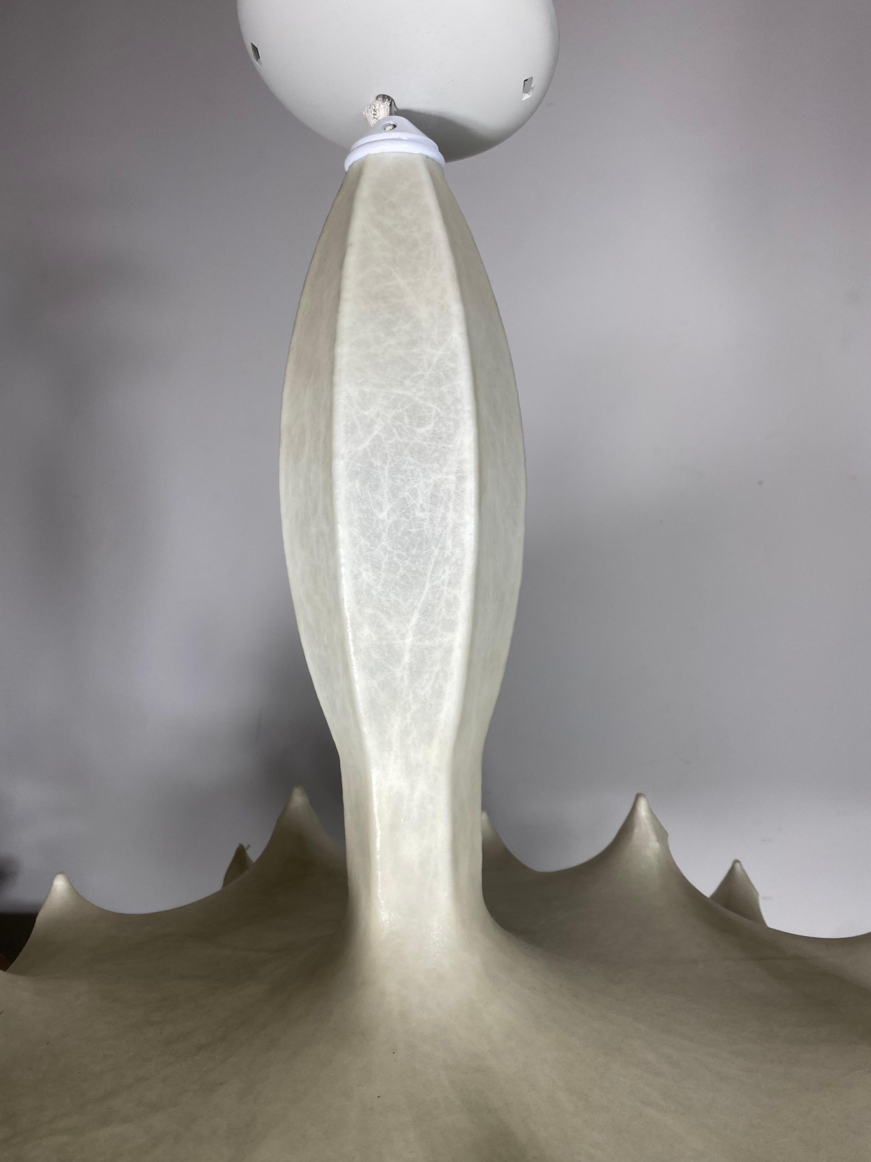 Mid-Century Modern Flos Zeppelin S1 Pendant Light by Marcel Wanders, Faceted Crystal Globe