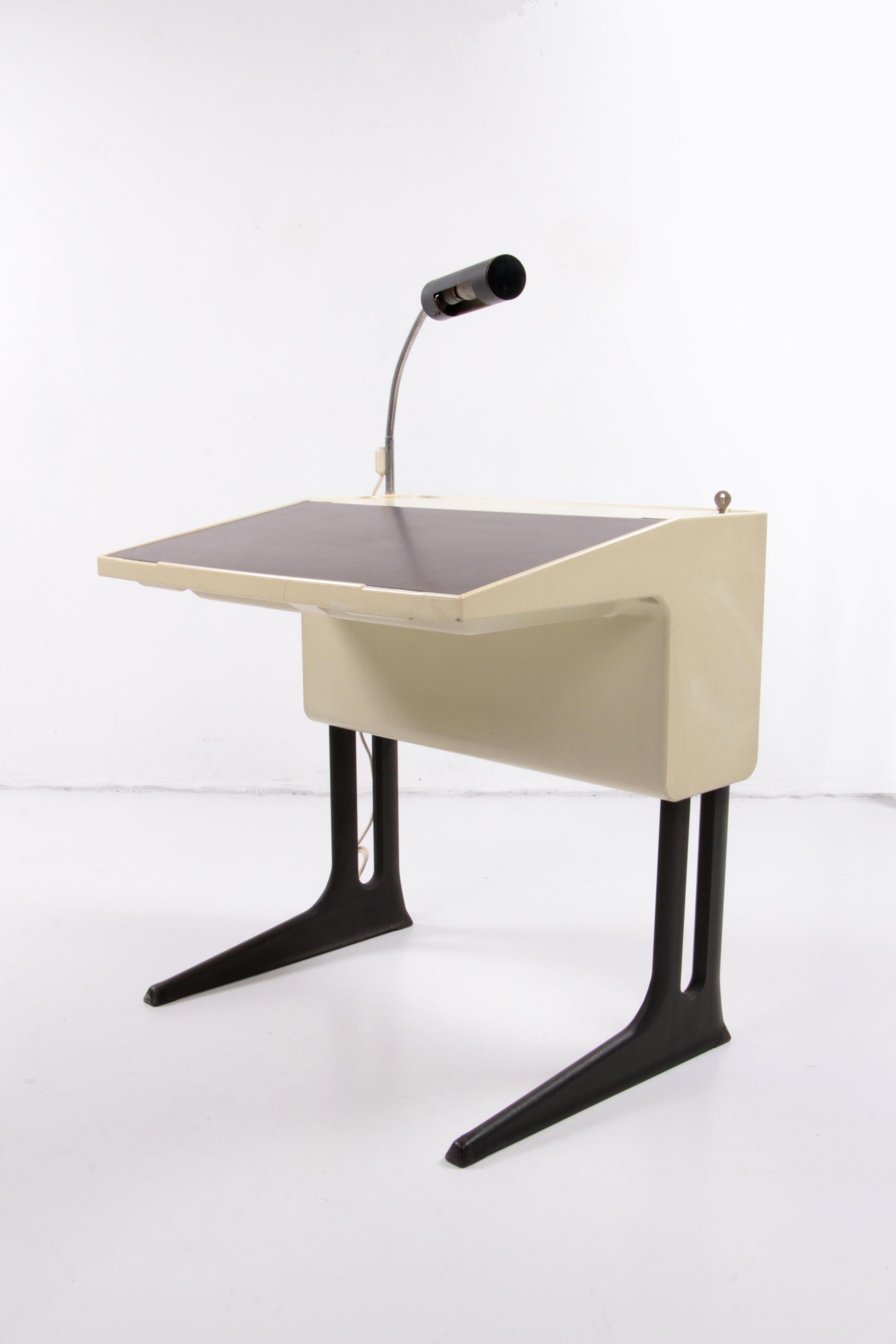 Flötotto Adjustable Desk Design by Luigi Colani, 1970, Germany 5