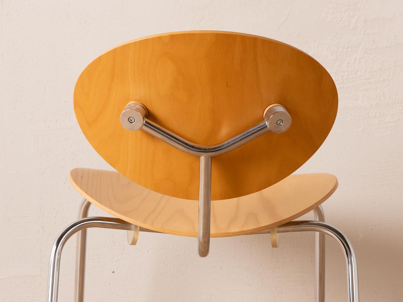 Stainless Steel Flötotto dining chairs, Model 