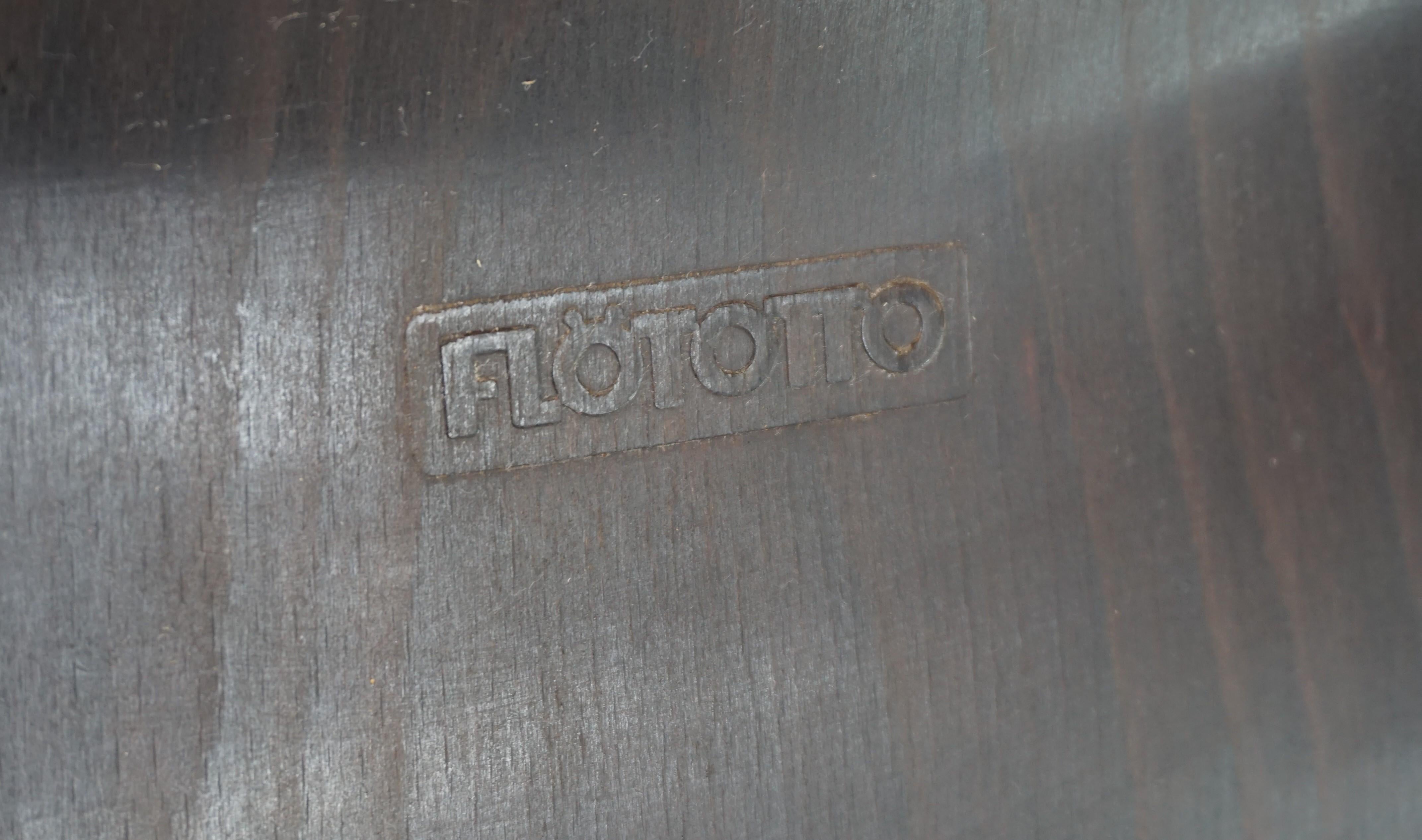 Flötotto set of 2 Pagwood chairs by Elmar Flötotto For Sale 6