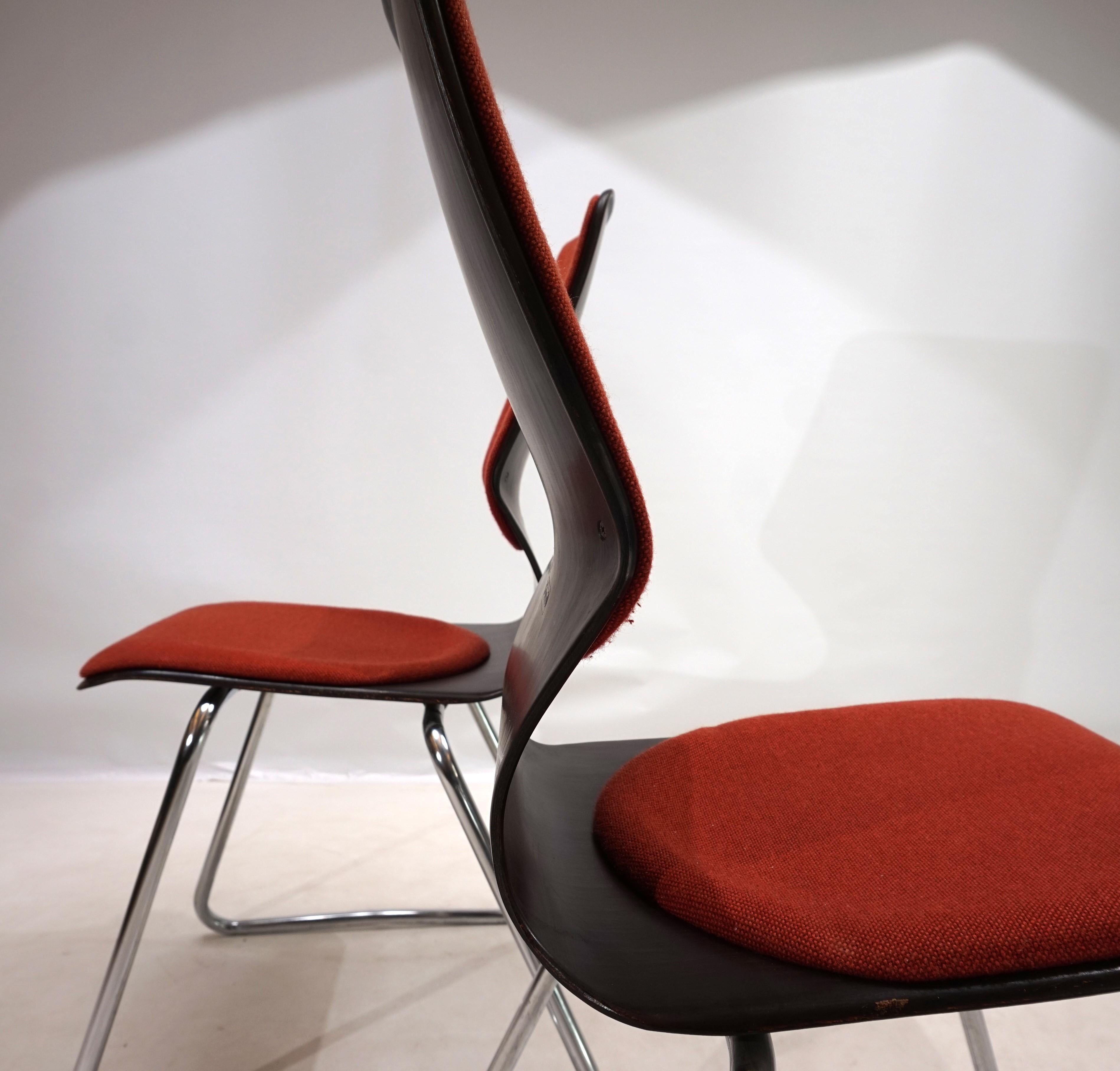 Flötotto set of 2 Pagwood chairs by Elmar Flötotto For Sale 7