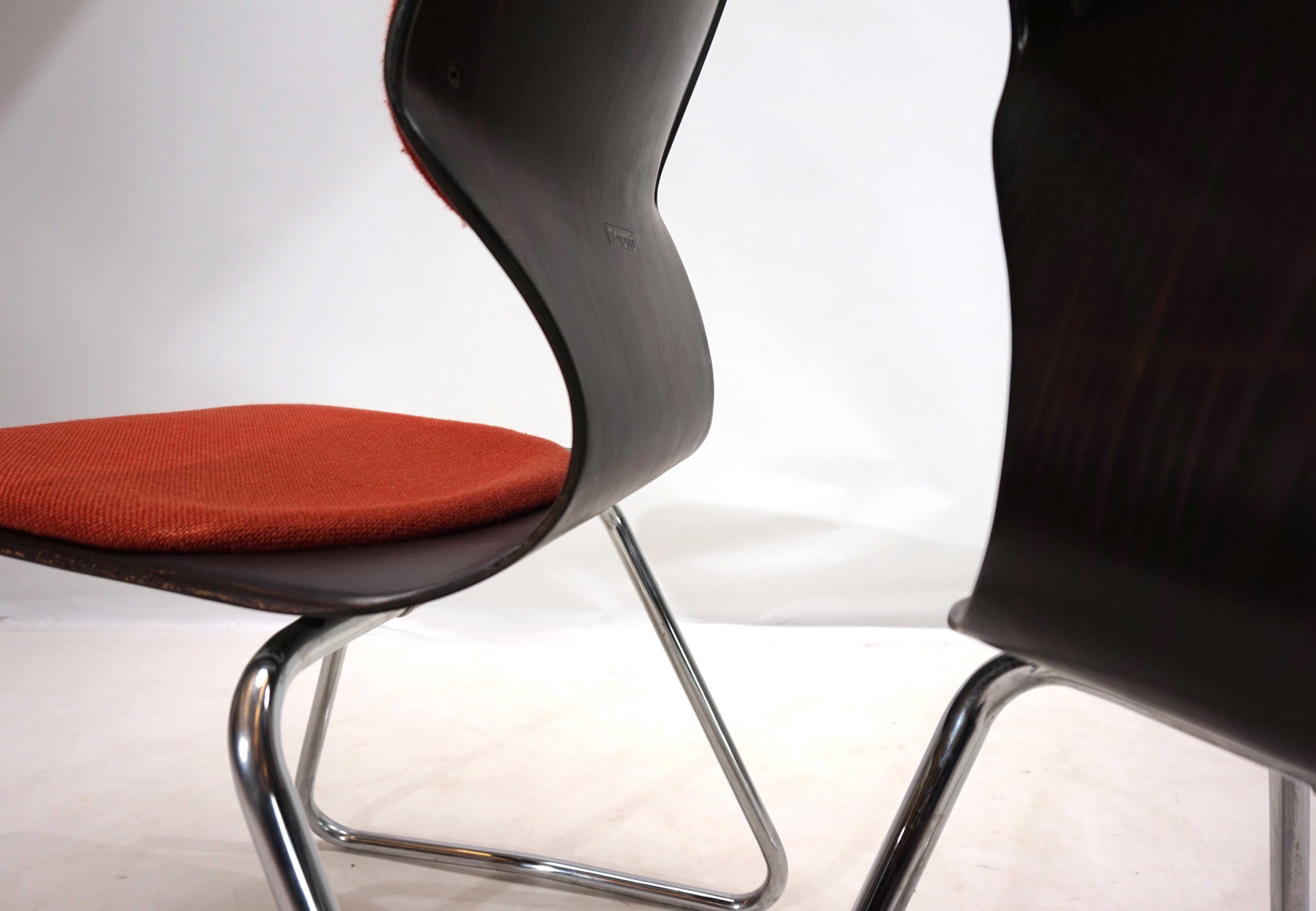 German Flötotto set of 2 Pagwood chairs by Elmar Flötotto For Sale