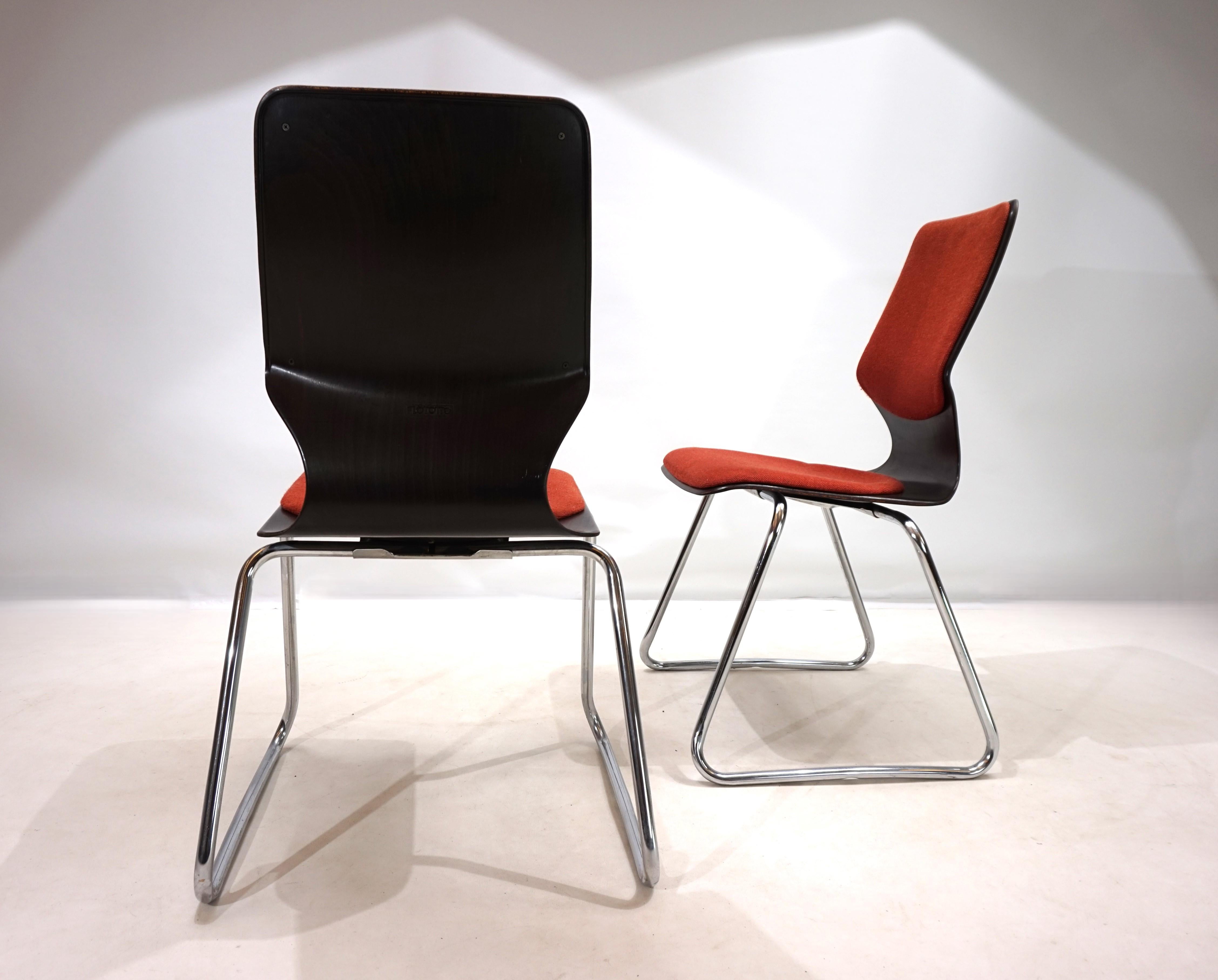 Flötotto set of 2 Pagwood chairs by Elmar Flötotto In Good Condition For Sale In Ludwigslust, DE