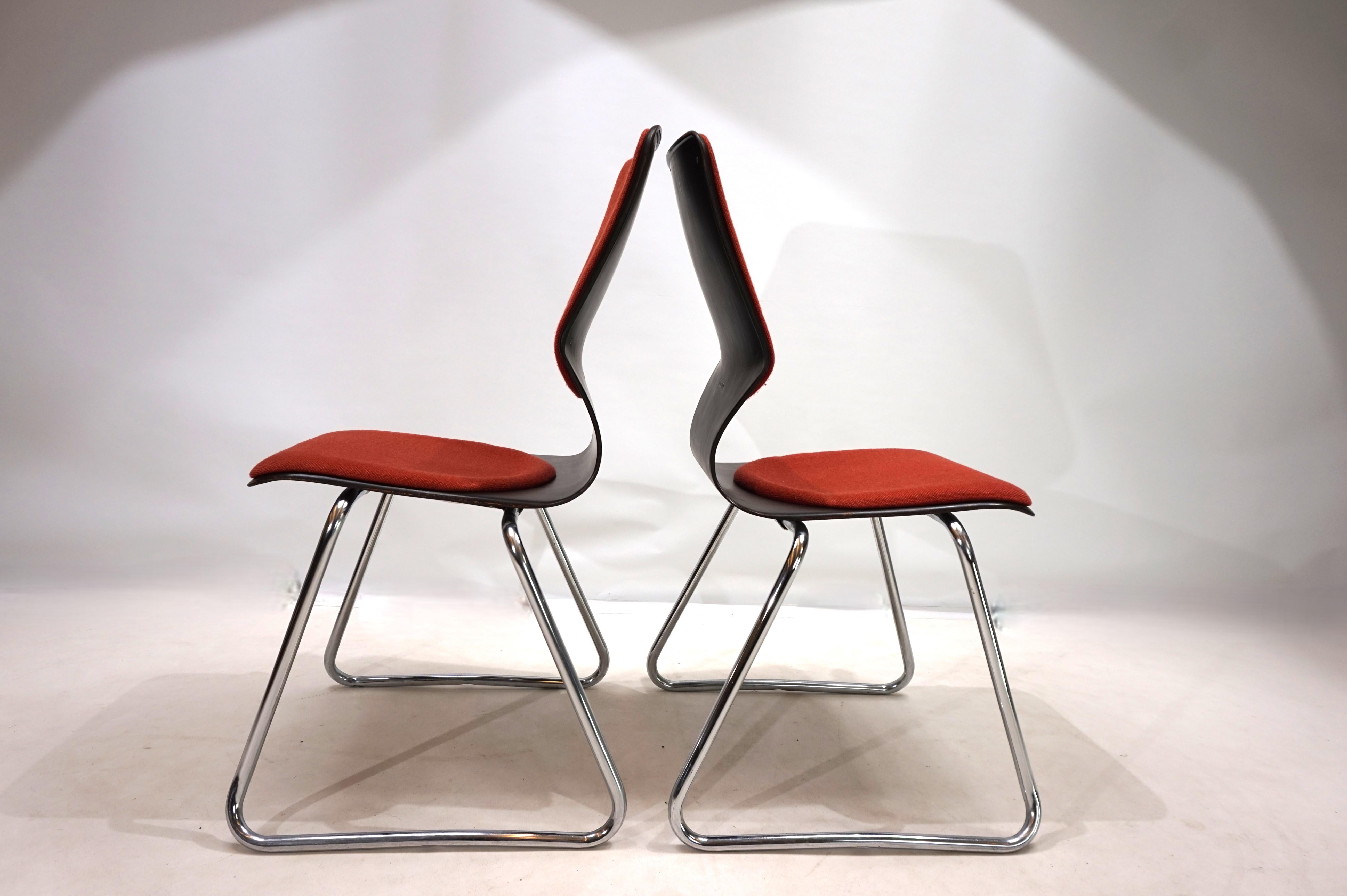 Bentwood Flötotto set of 2 Pagwood chairs by Elmar Flötotto For Sale