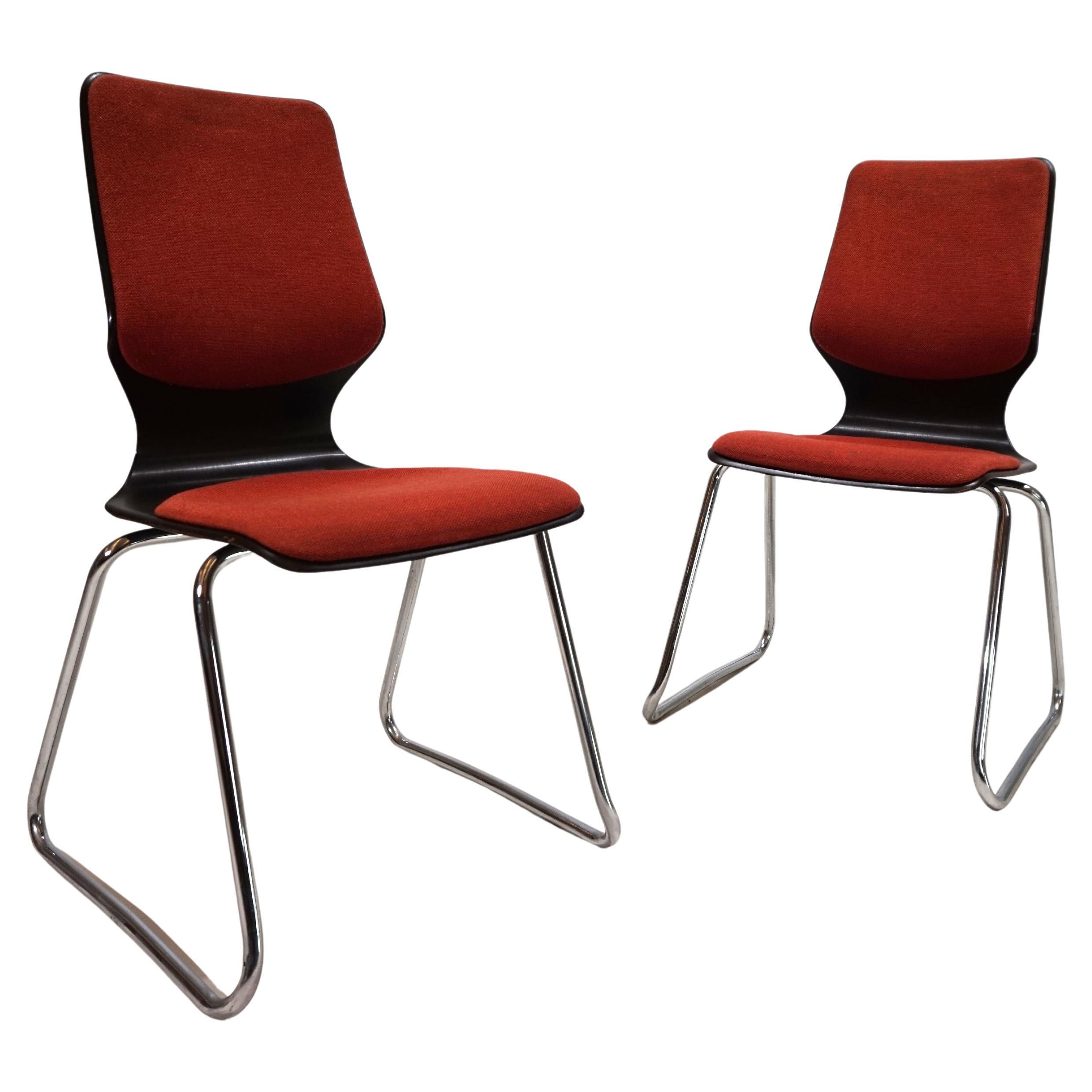 Flötotto set of 2 Pagwood chairs by Elmar Flötotto