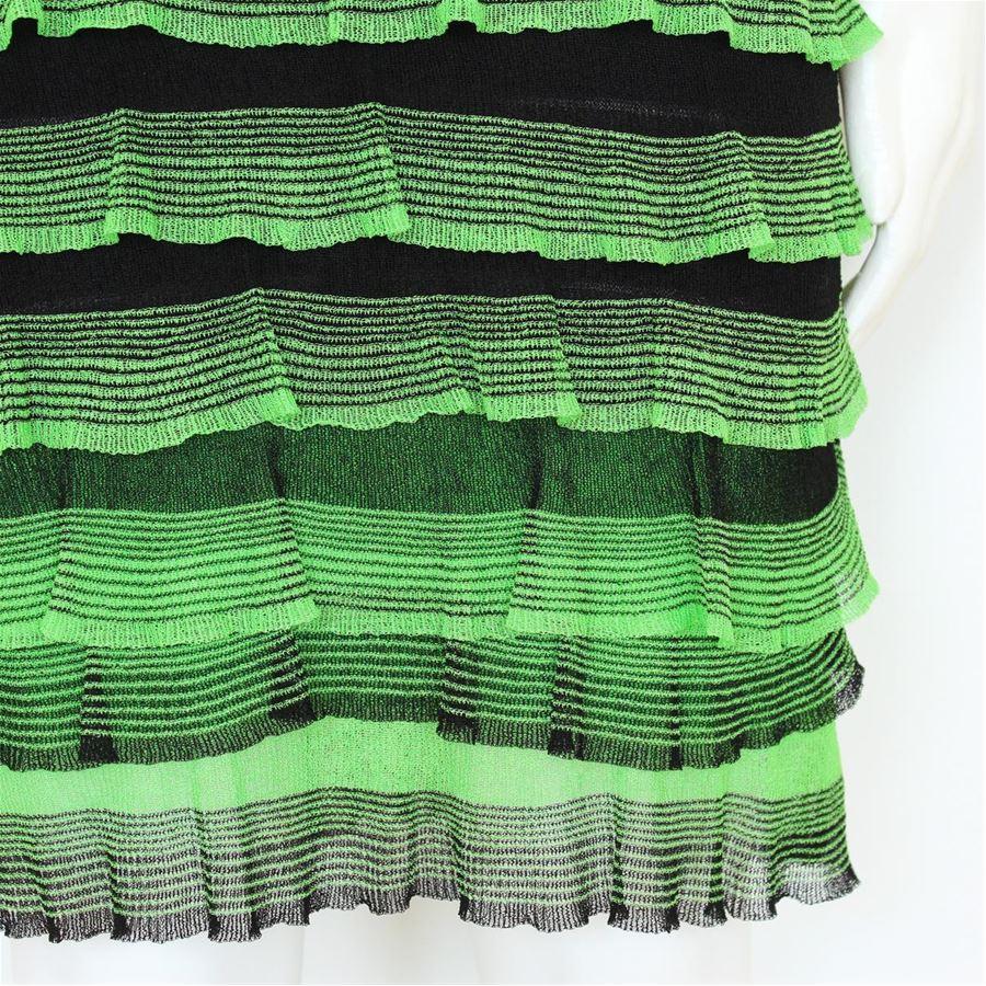 Roberto Cavalli Flounces dress size S In Excellent Condition For Sale In Gazzaniga (BG), IT