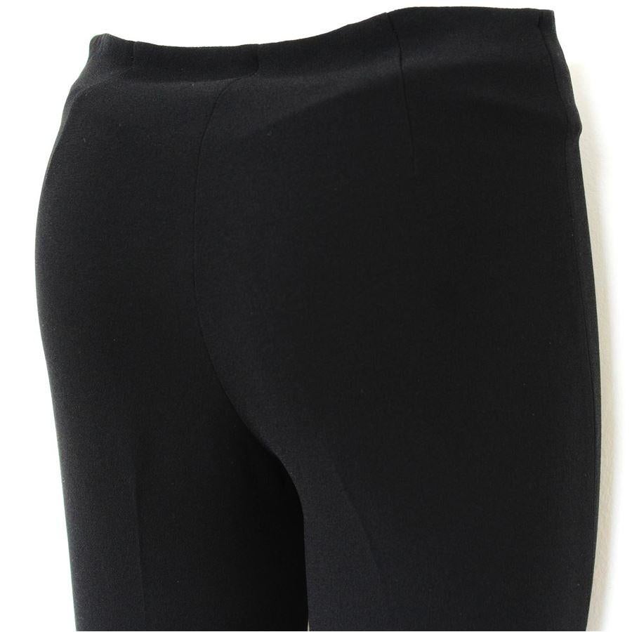 Black L'Autre Chose Flounces pants size 38 For Sale