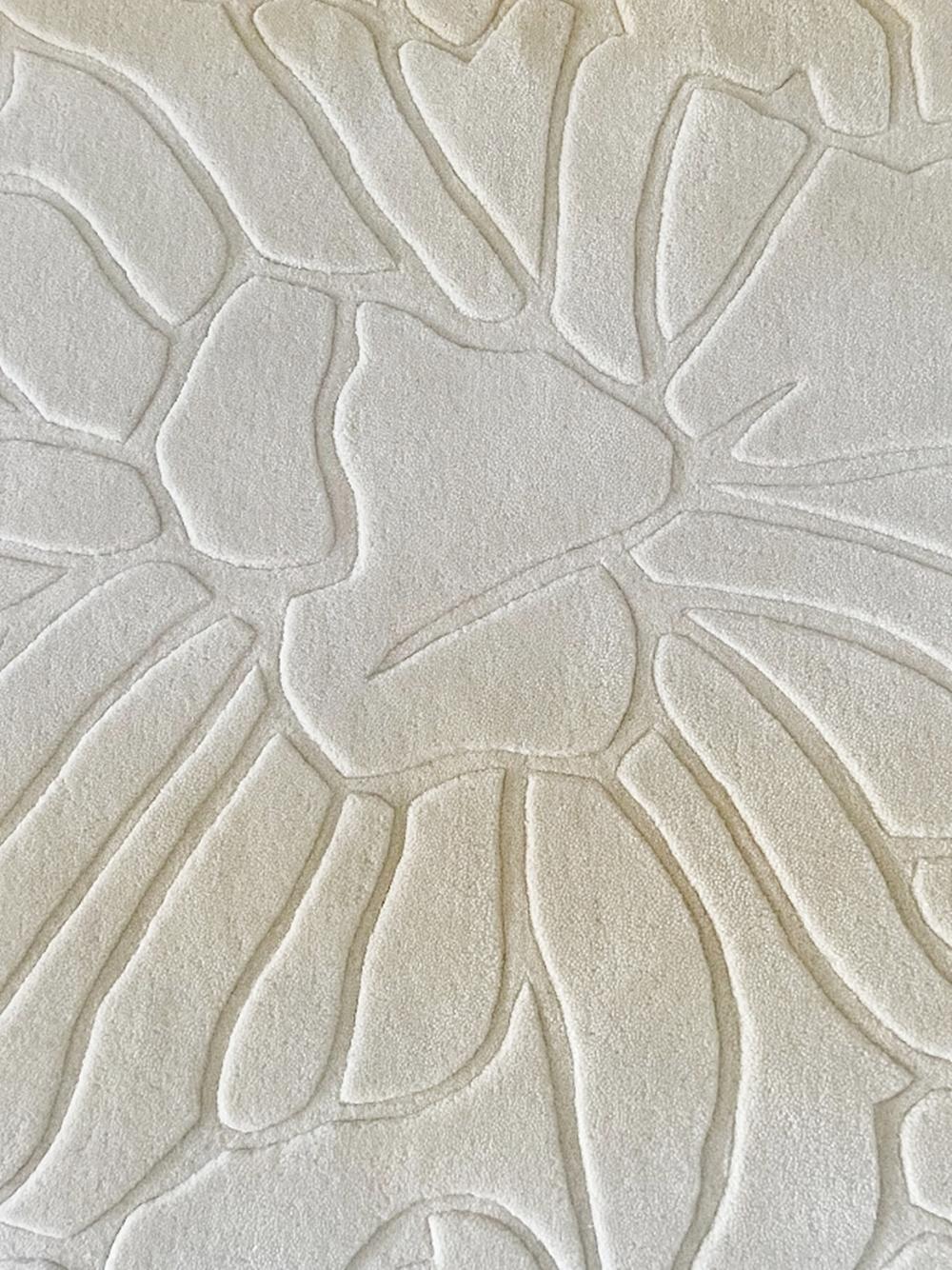 Modern Flover Artistic Hand Tufted Rug by Tisca Switzerland 1990s