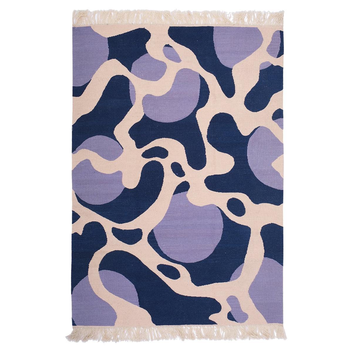 Flow 4x5.6 ft Handwoven Modern Rug by Studio Potato  For Sale