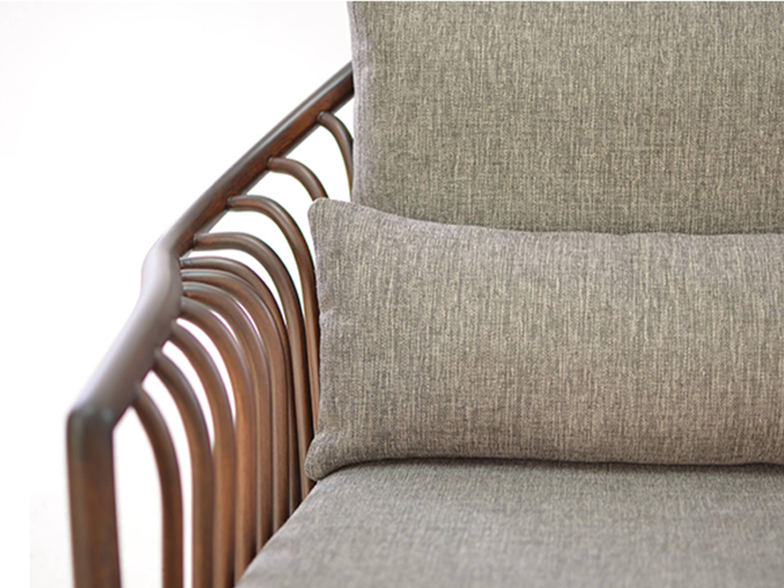 contemporary wood arm chair