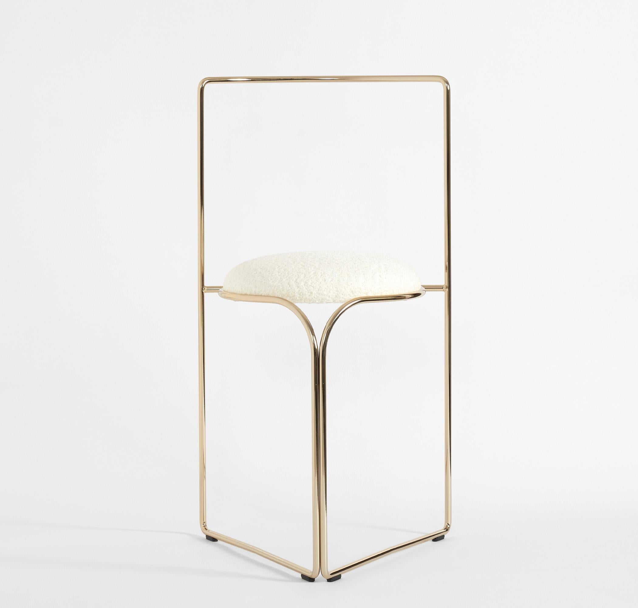 Flow Chair Gold Cloud Contemporary und Stuhl Made in Italy von LapiegaWD (Minimalistisch) im Angebot
