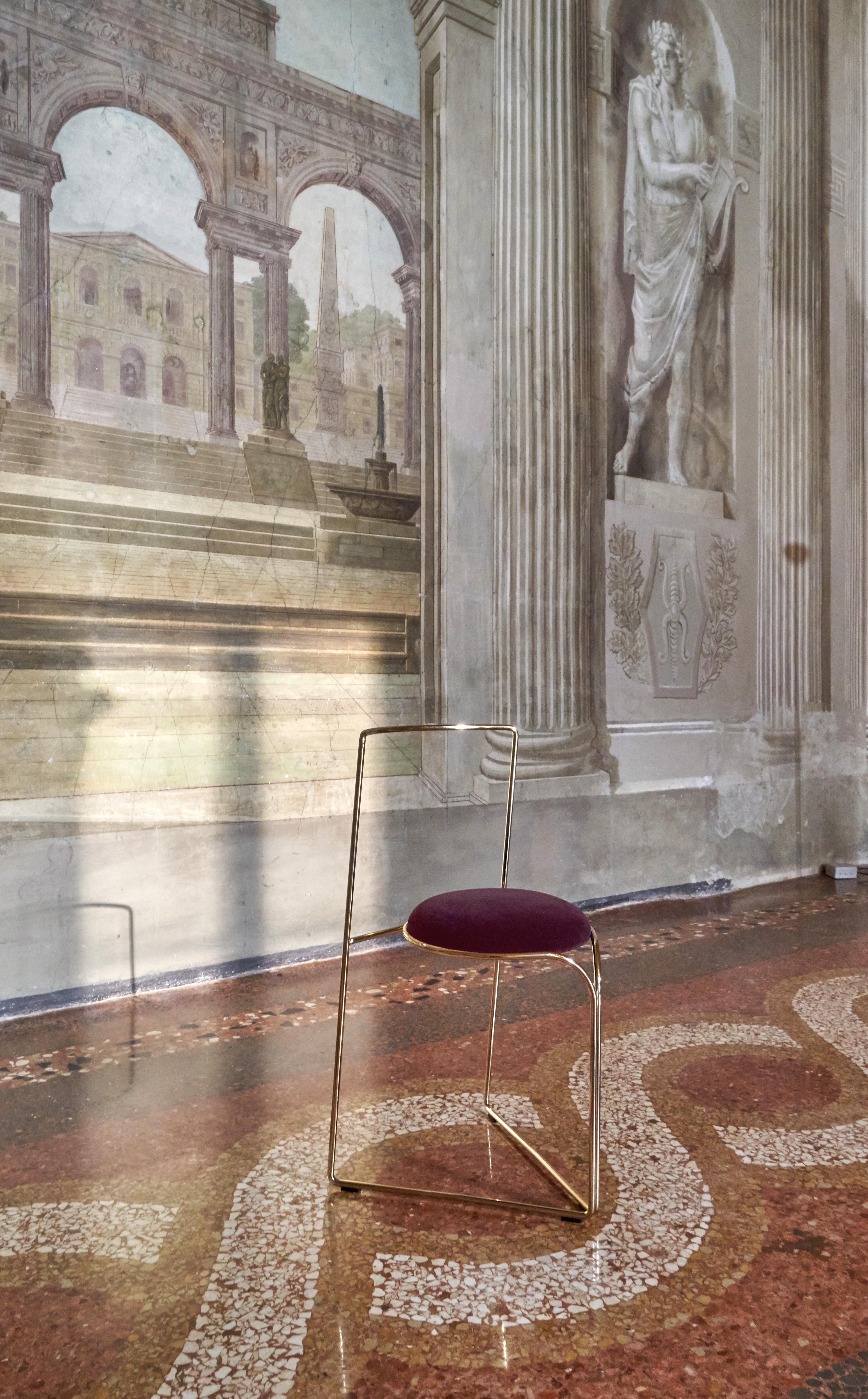 Flow Chair Gold Cloud Contemporary und Stuhl Made in Italy von LapiegaWD (21. Jahrhundert und zeitgenössisch) im Angebot